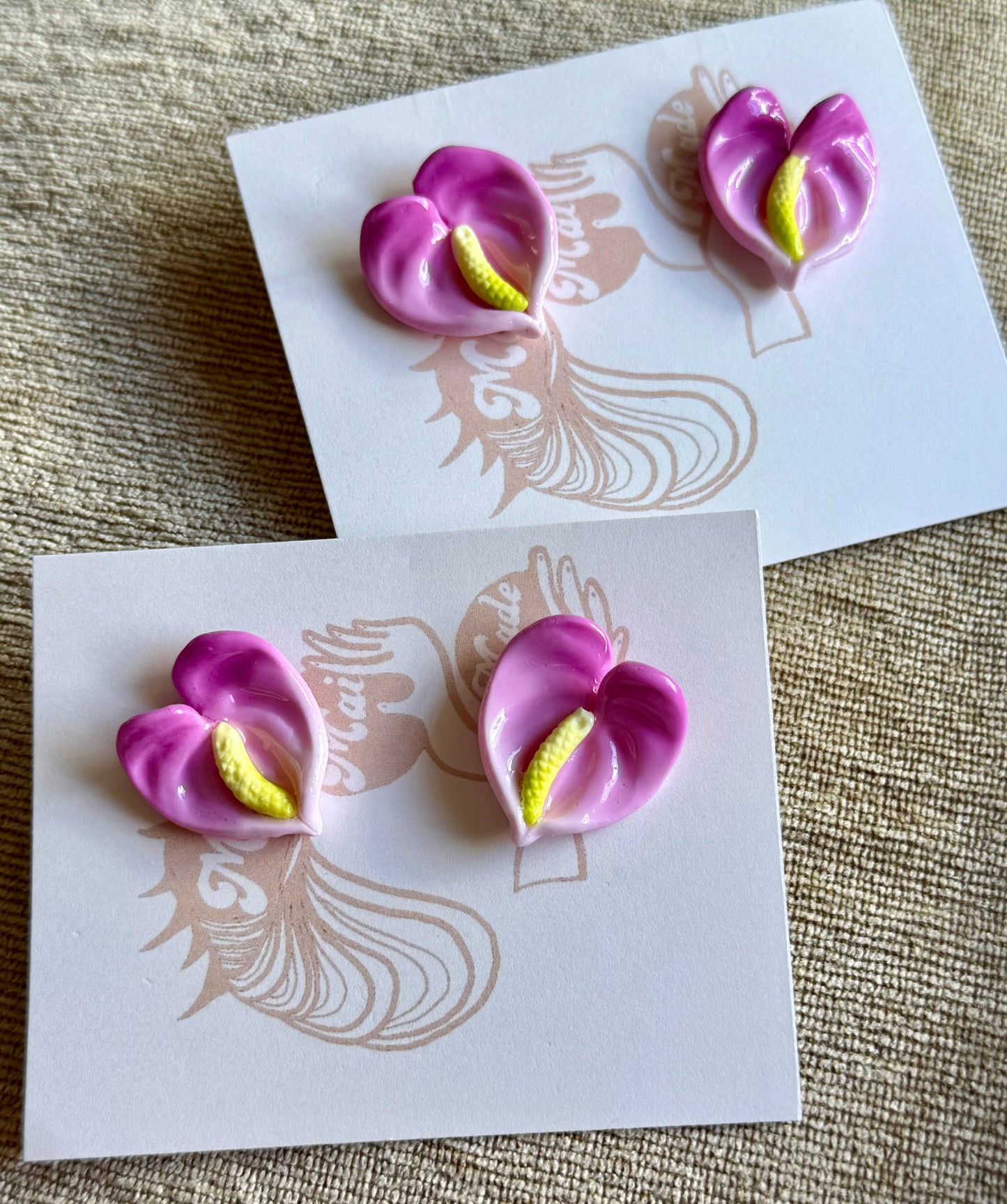 New Small Anthurium Studs