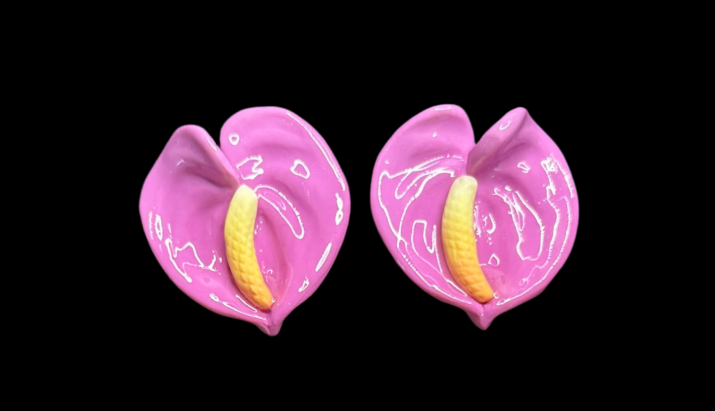 New Small Anthurium Studs