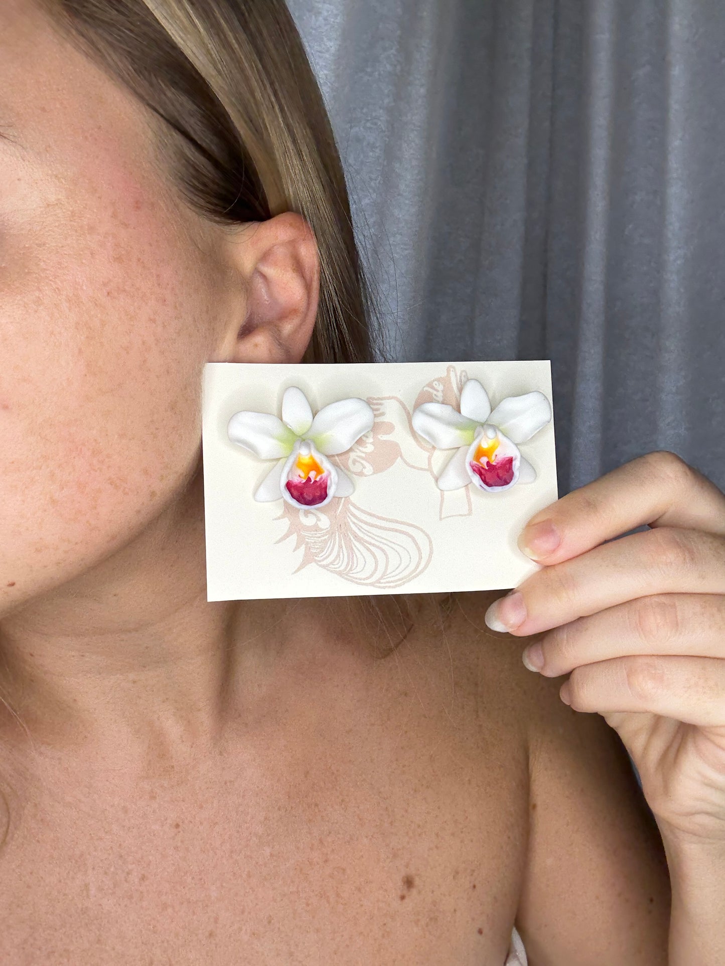 New Orchid Stud Earrings