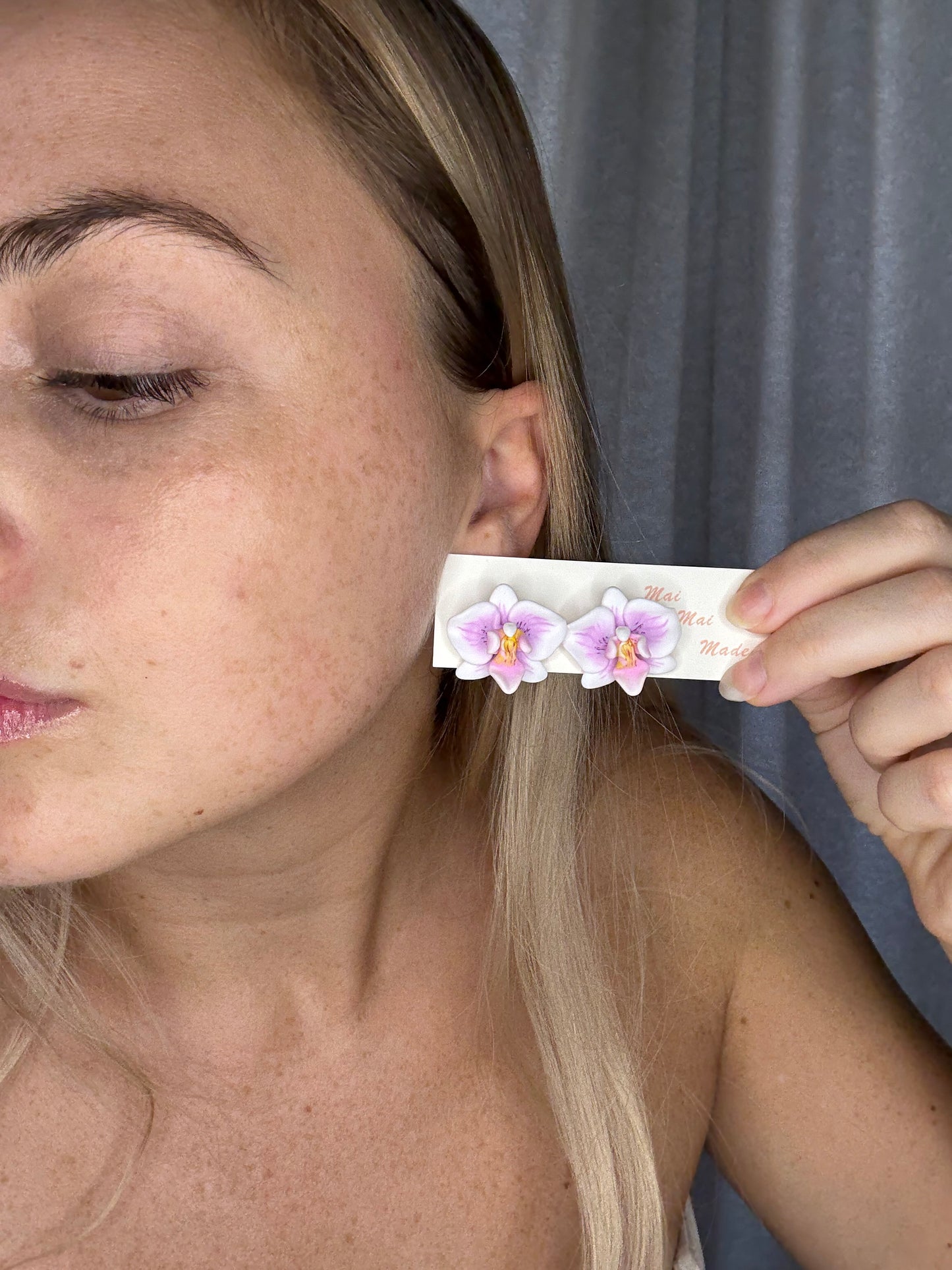 New Orchid Stud Earrings