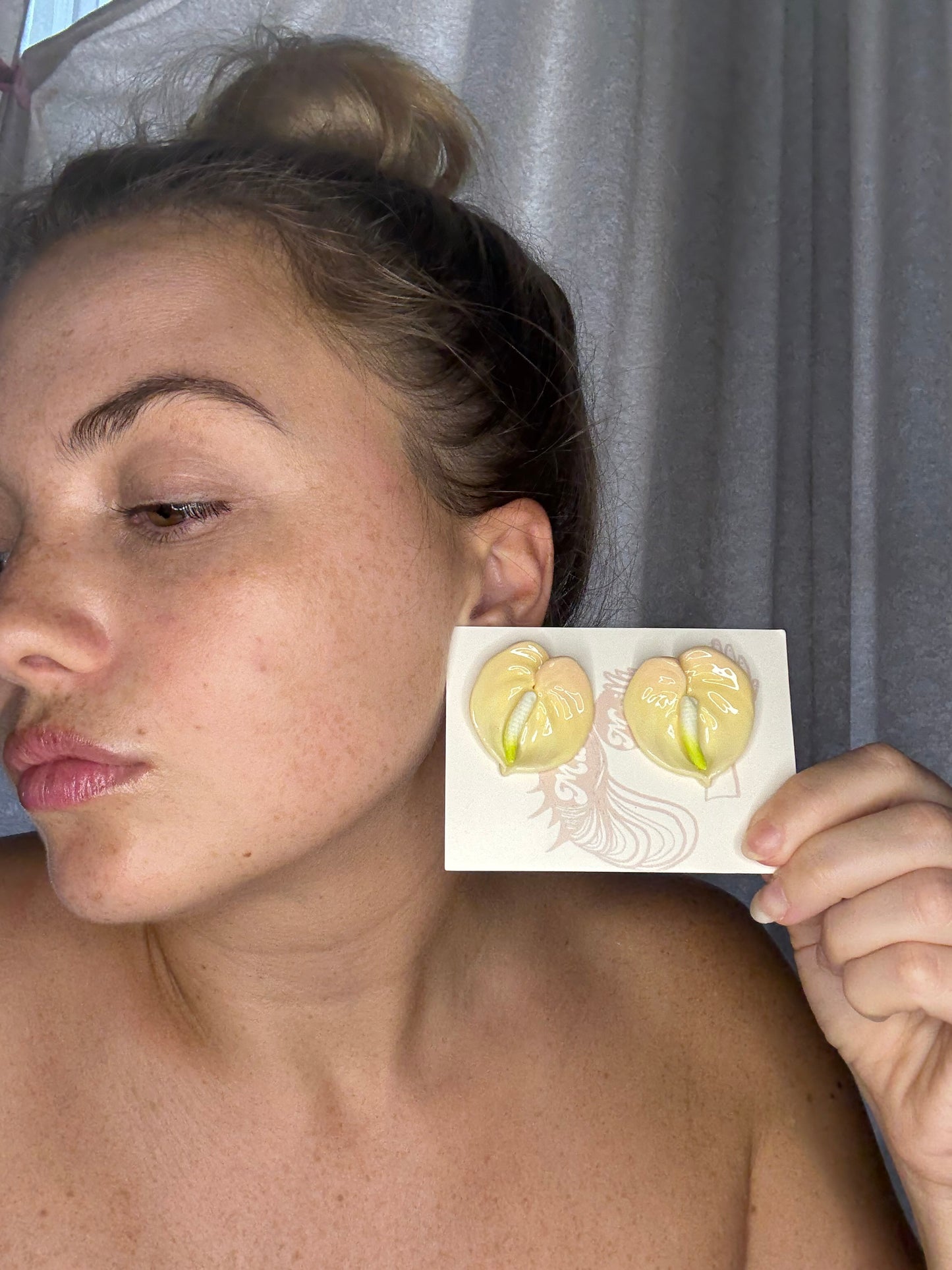 New Small Anthurium Studs