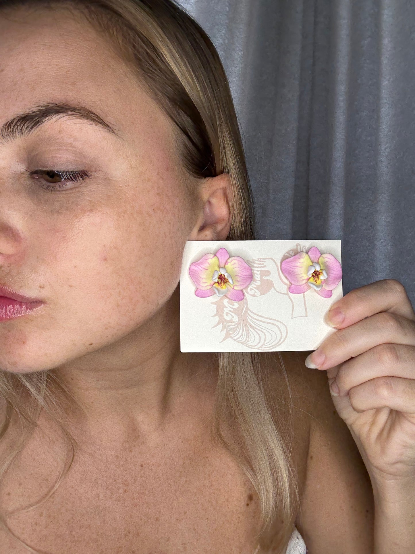 New Orchid Stud Earrings
