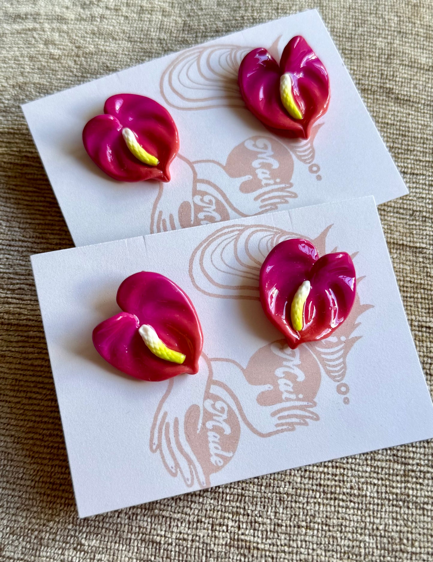 New Small Anthurium Studs