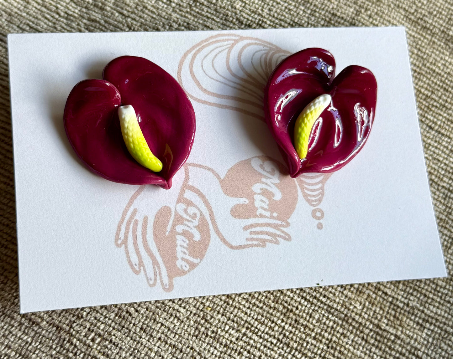 New Small Anthurium Studs