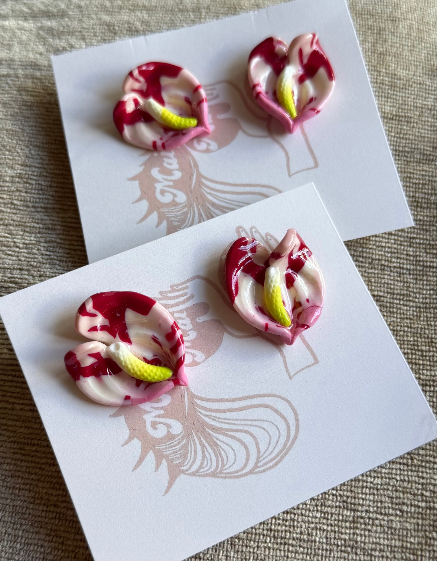 New Small Anthurium Studs