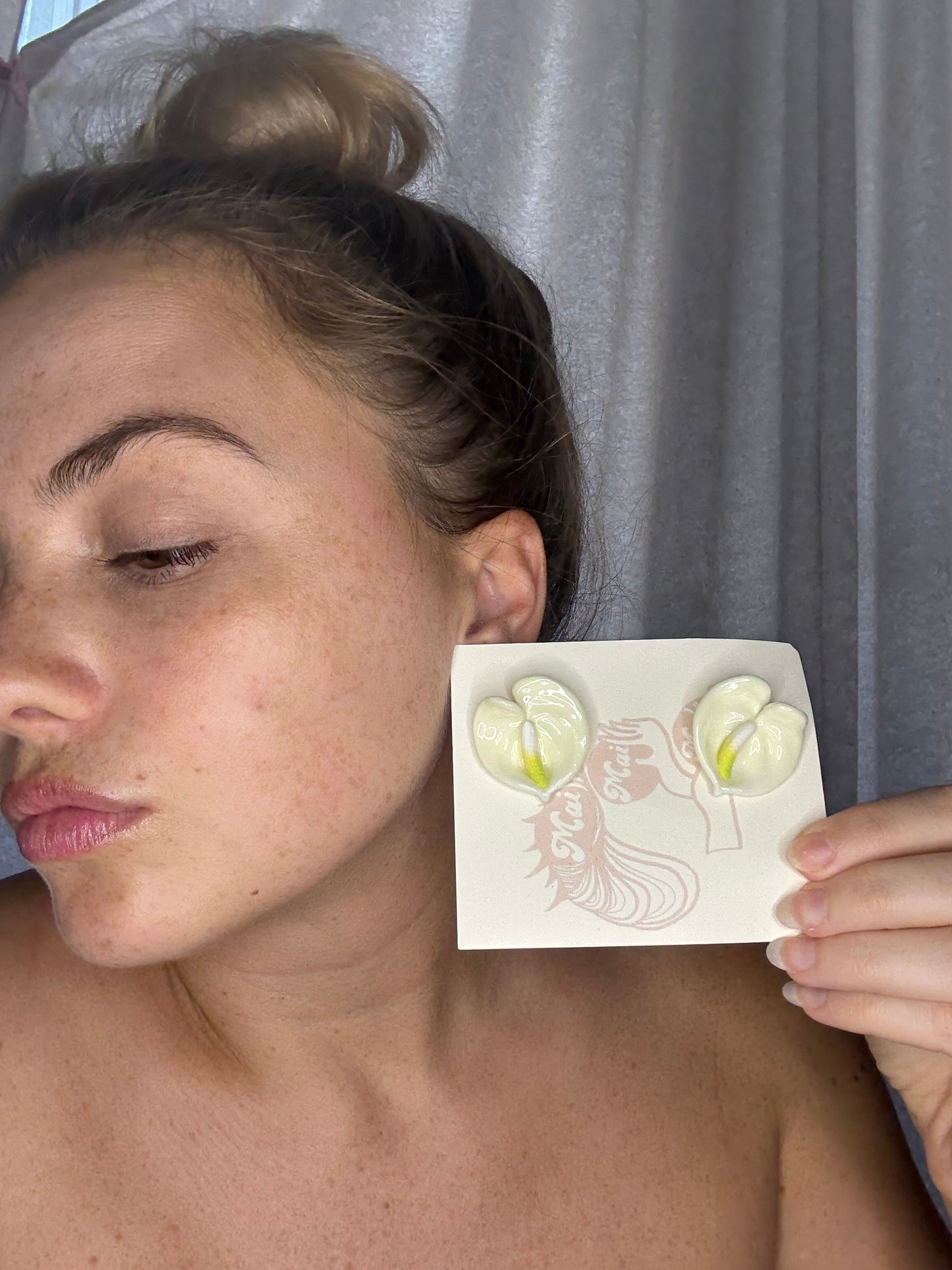 New Small Anthurium Studs