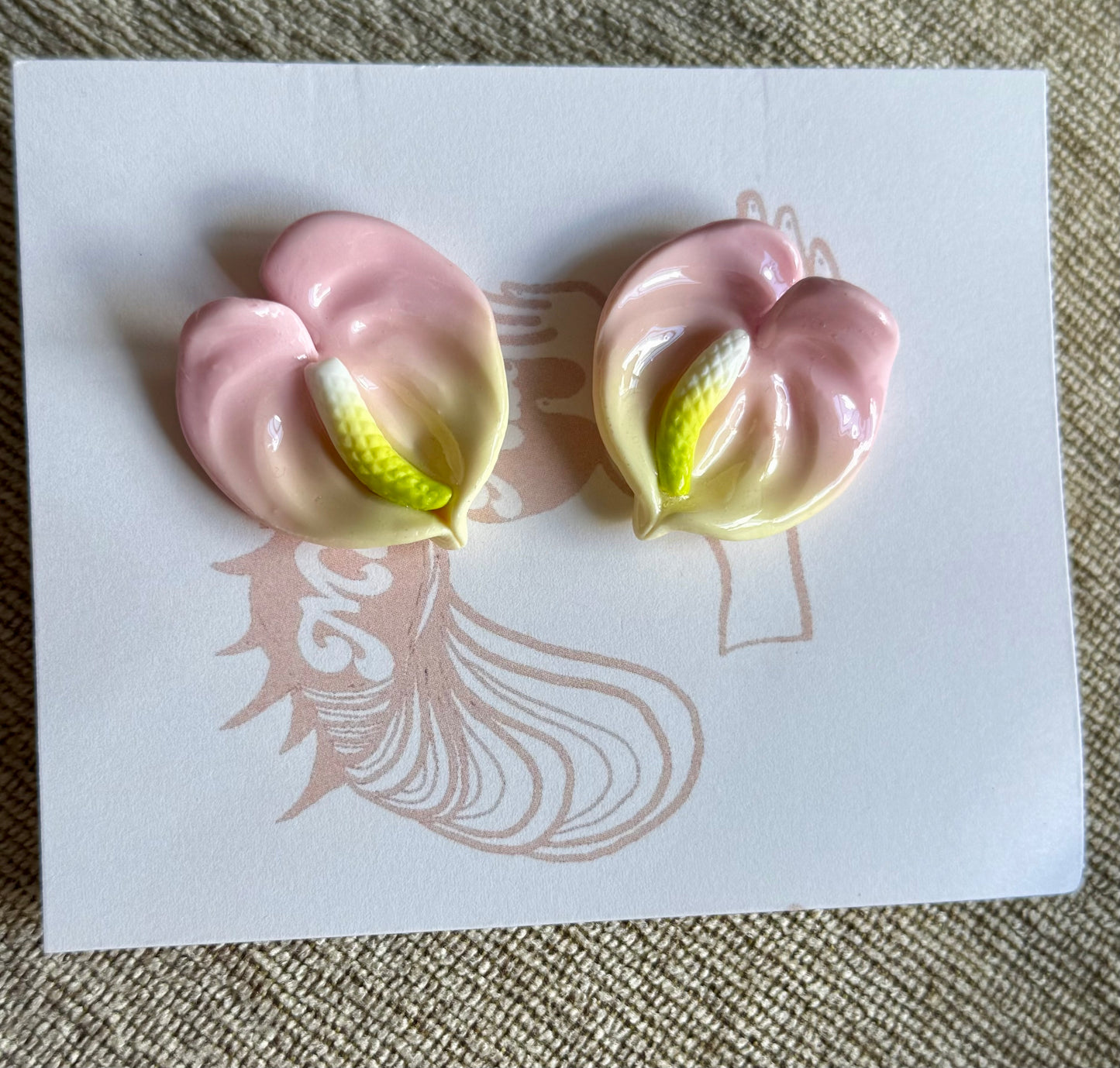 New Small Anthurium Studs