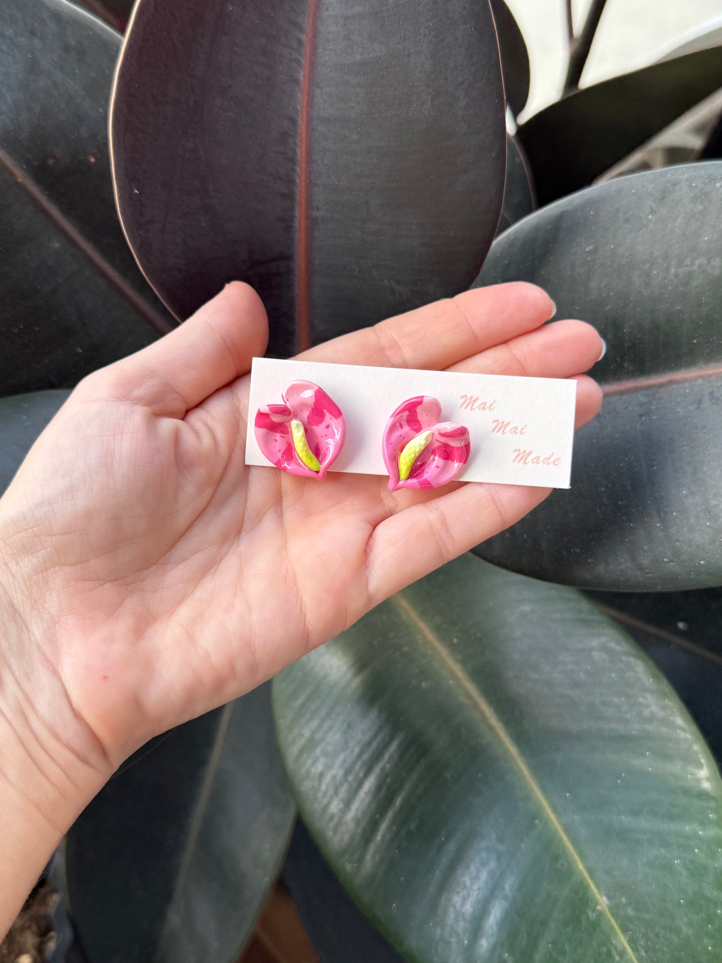 New Manini Anthurium Studs