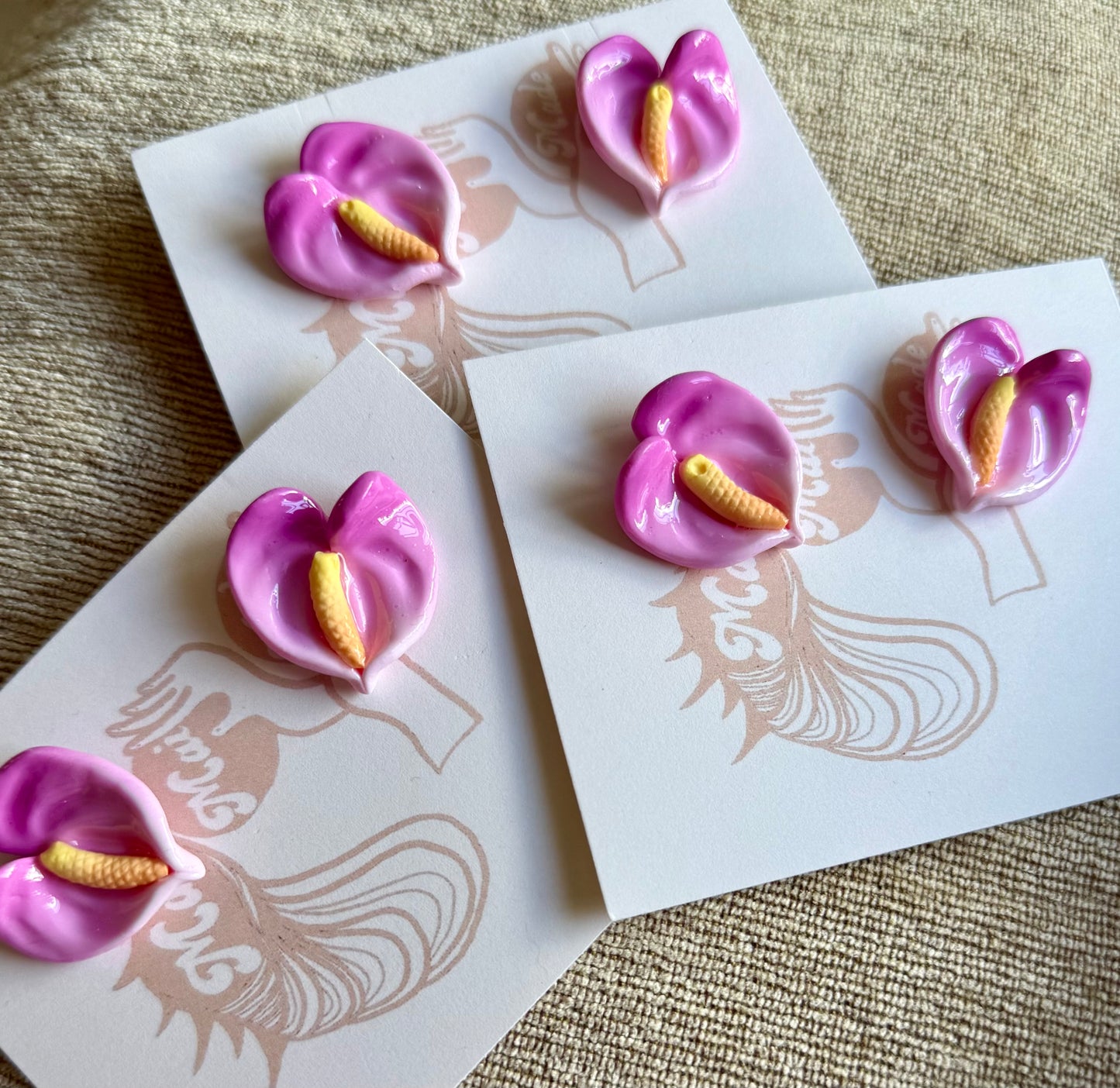 New Small Anthurium Studs