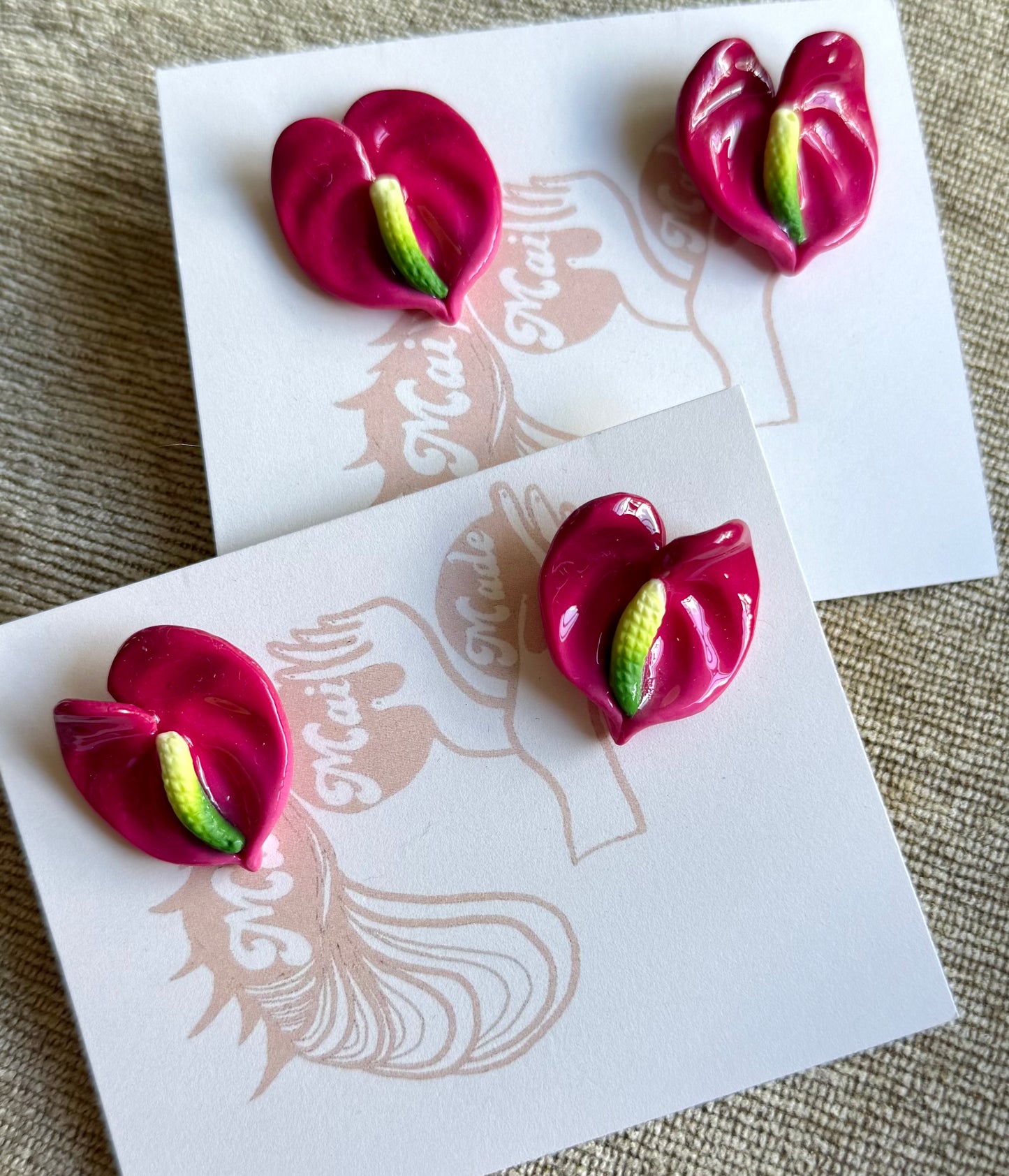 New Small Anthurium Studs