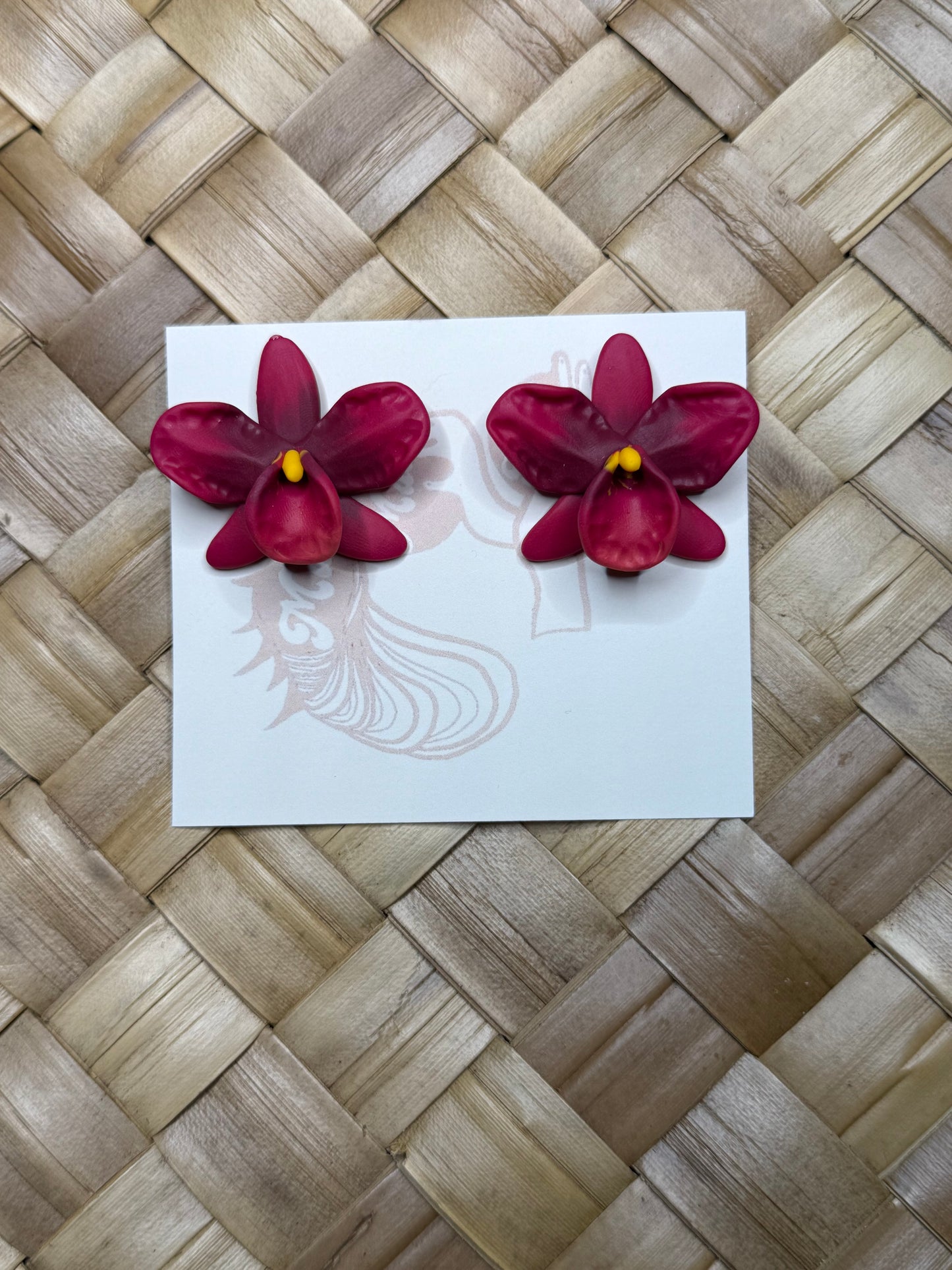New Orchid Stud Earrings