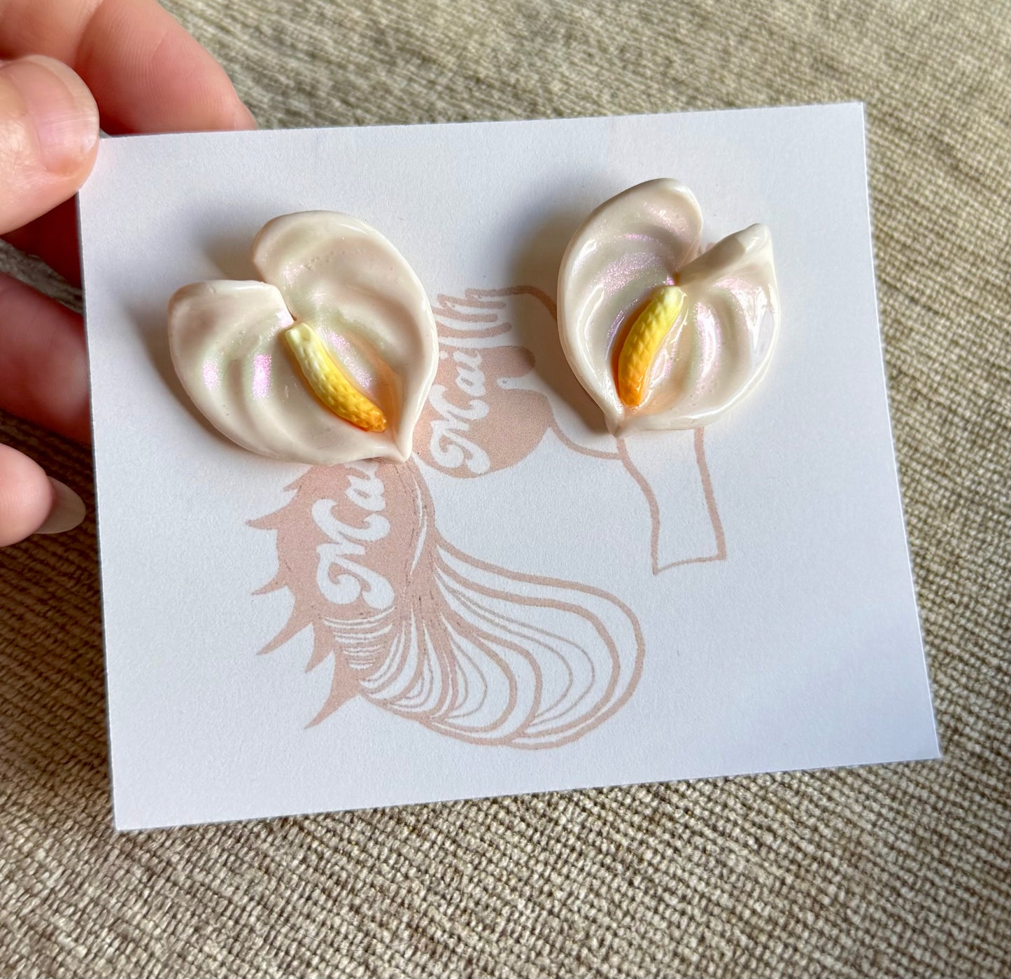 New Small Anthurium Studs