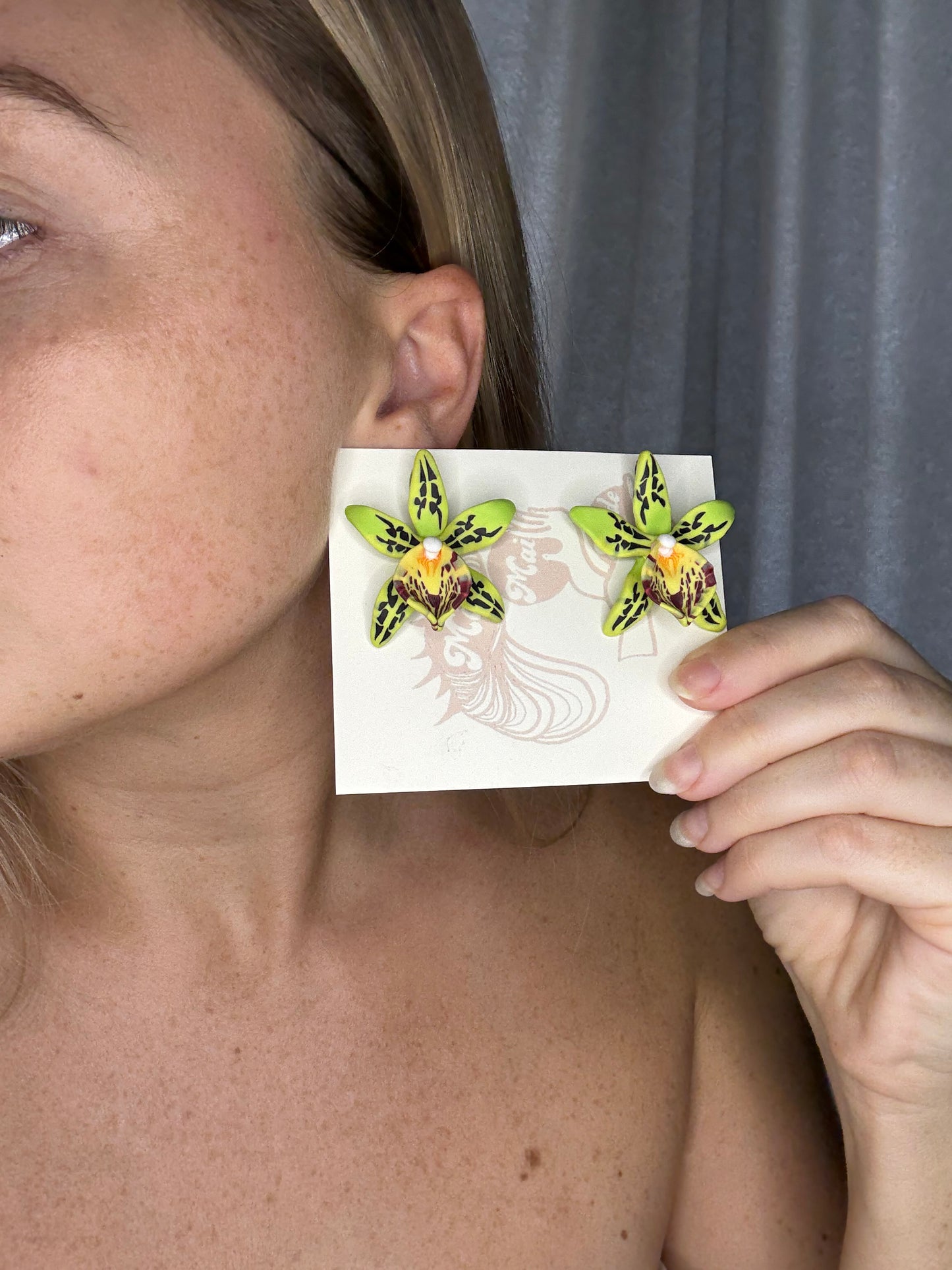 New Orchid Stud Earrings