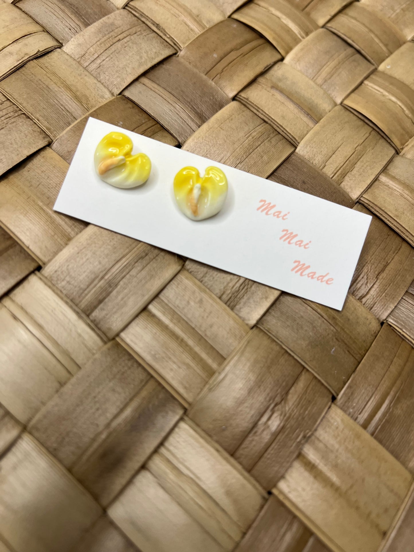 Mini Anthurium Yellow Stud