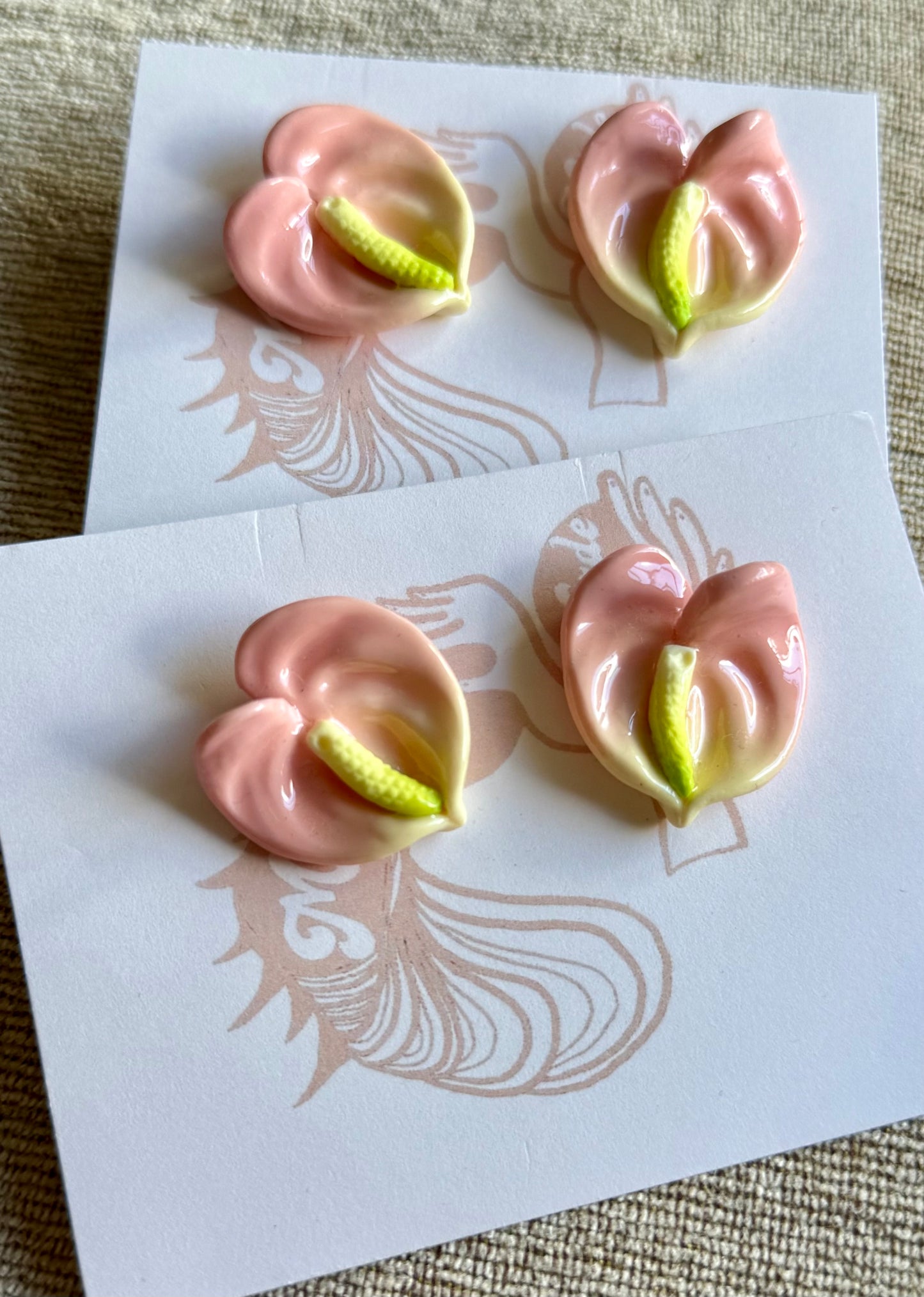 New Small Anthurium Studs