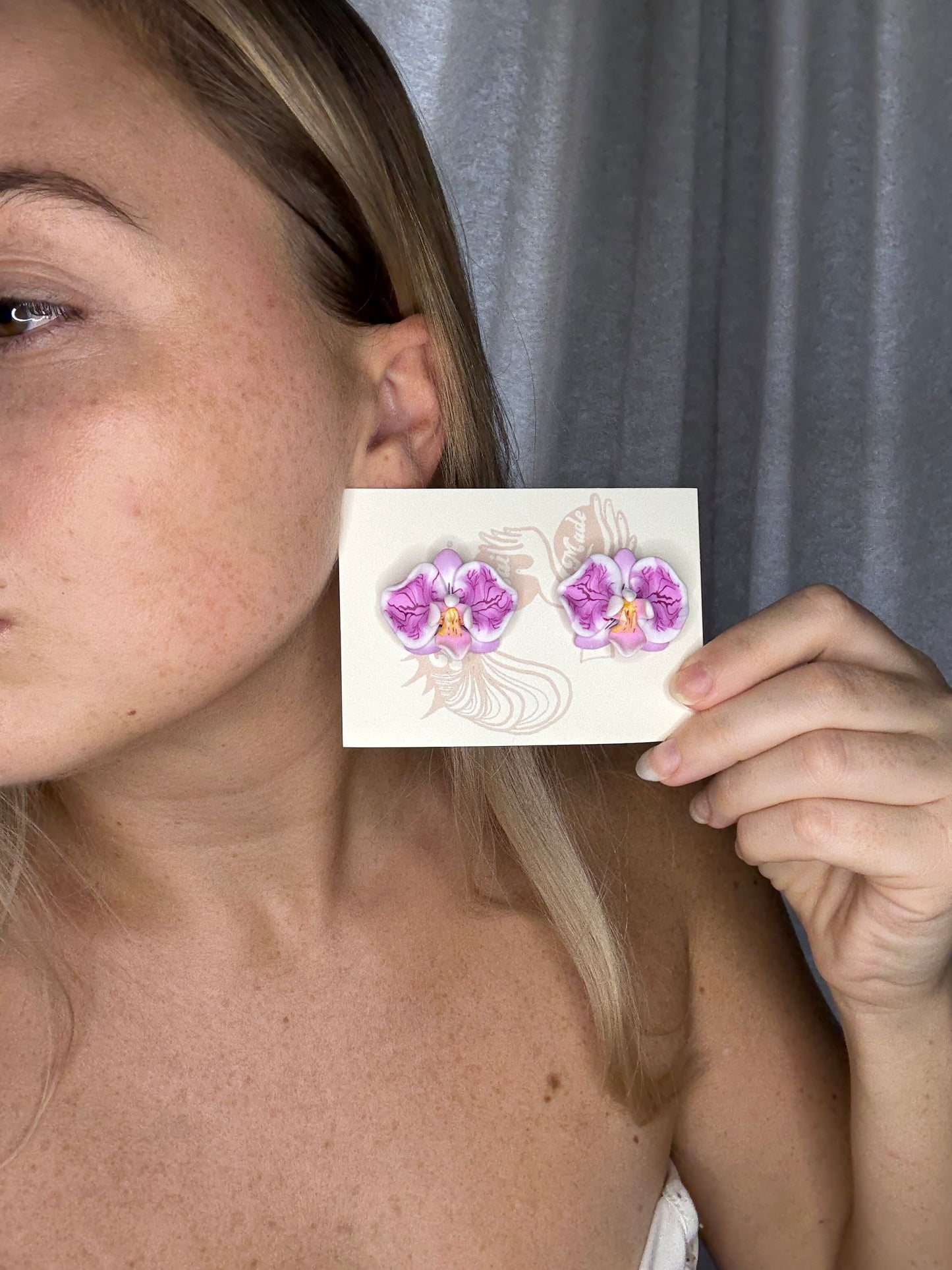 New Orchid Stud Earrings