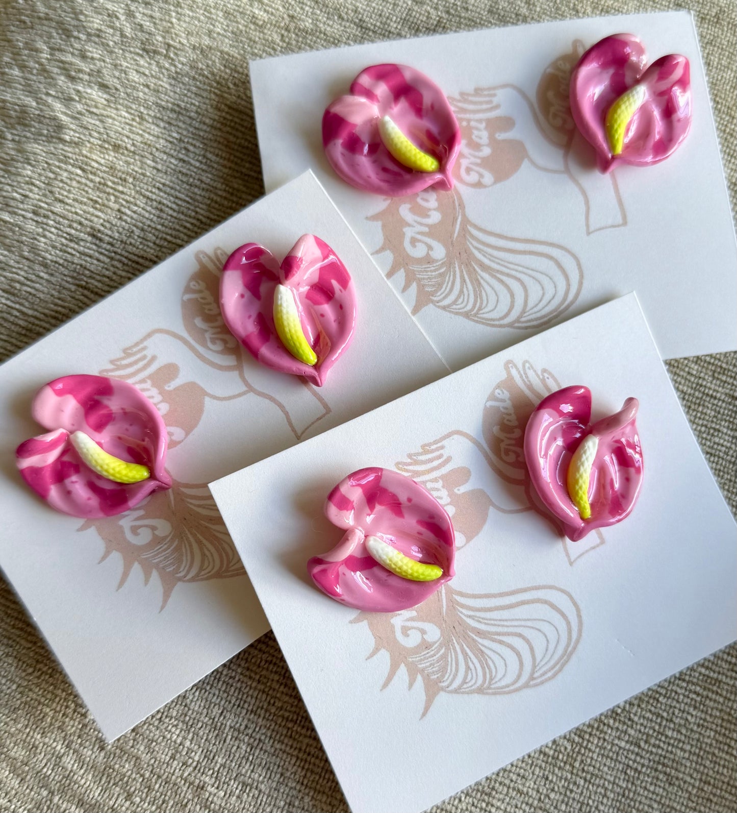 New Small Anthurium Studs