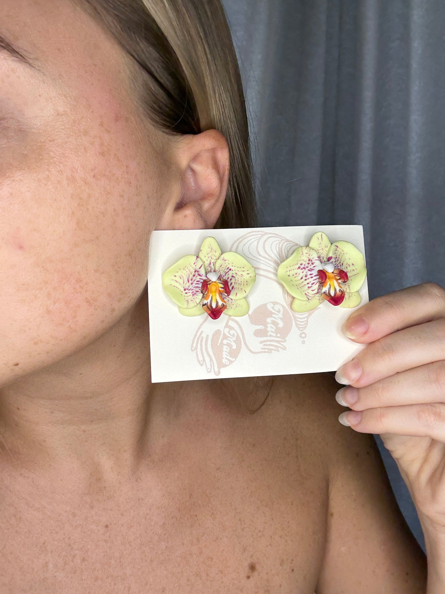 New Orchid Stud Earrings