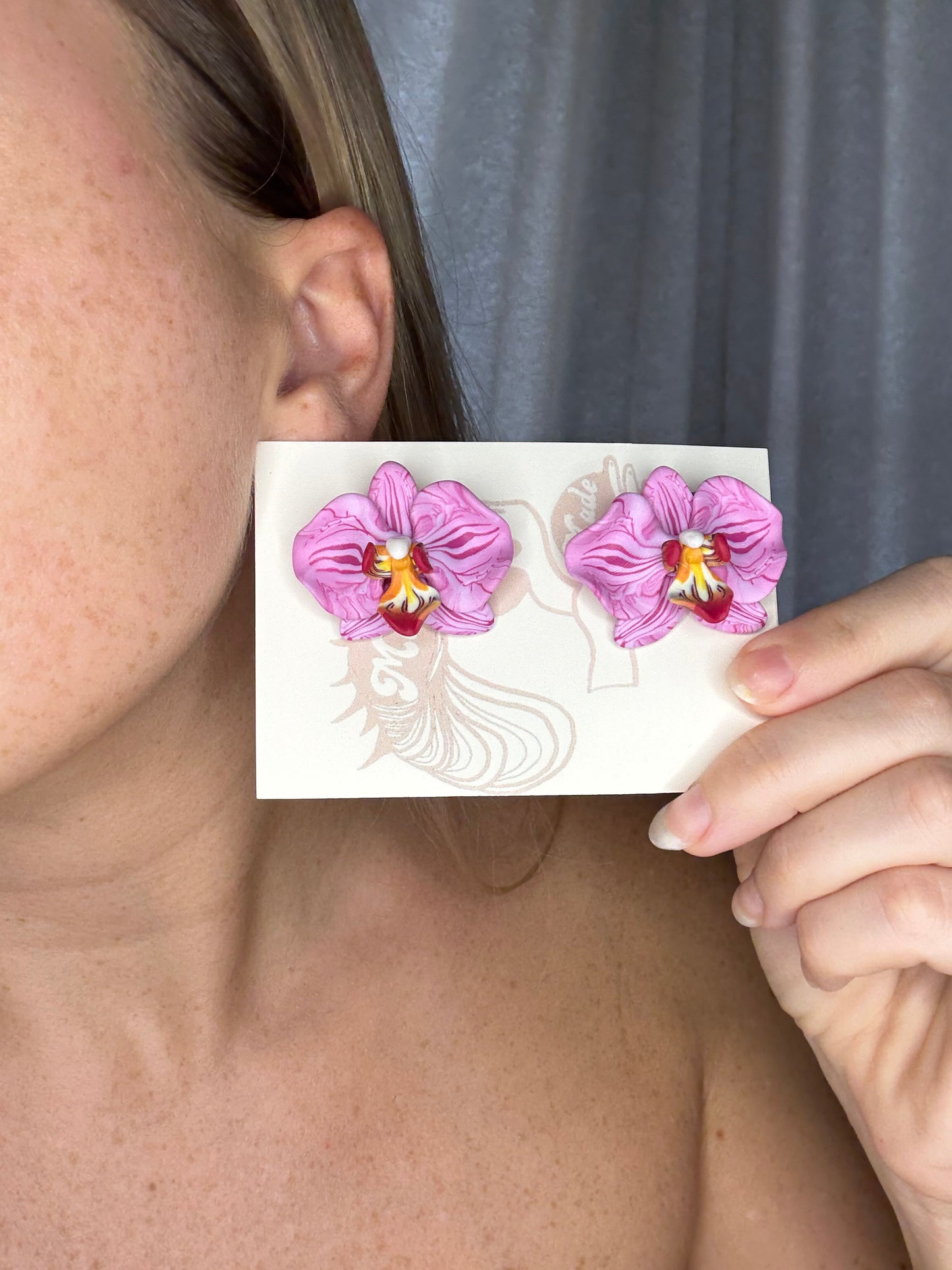 New Orchid Stud Earrings