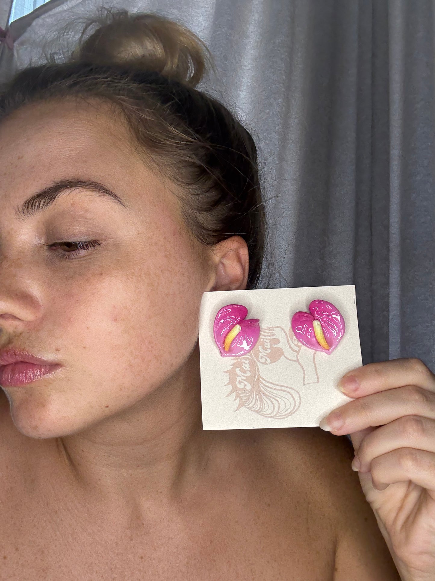 New Small Anthurium Studs