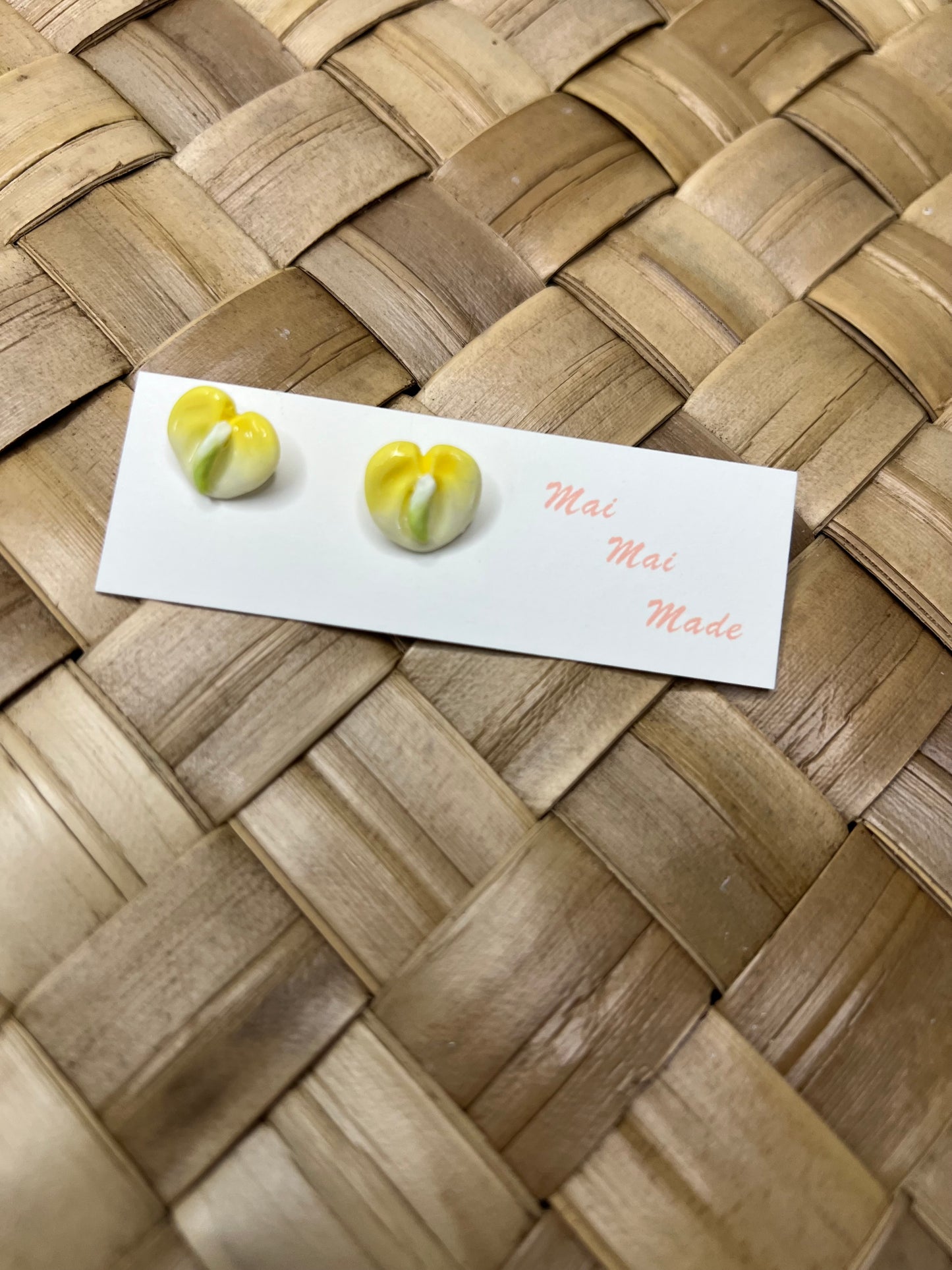 Mini Anthurium Yellow Stud