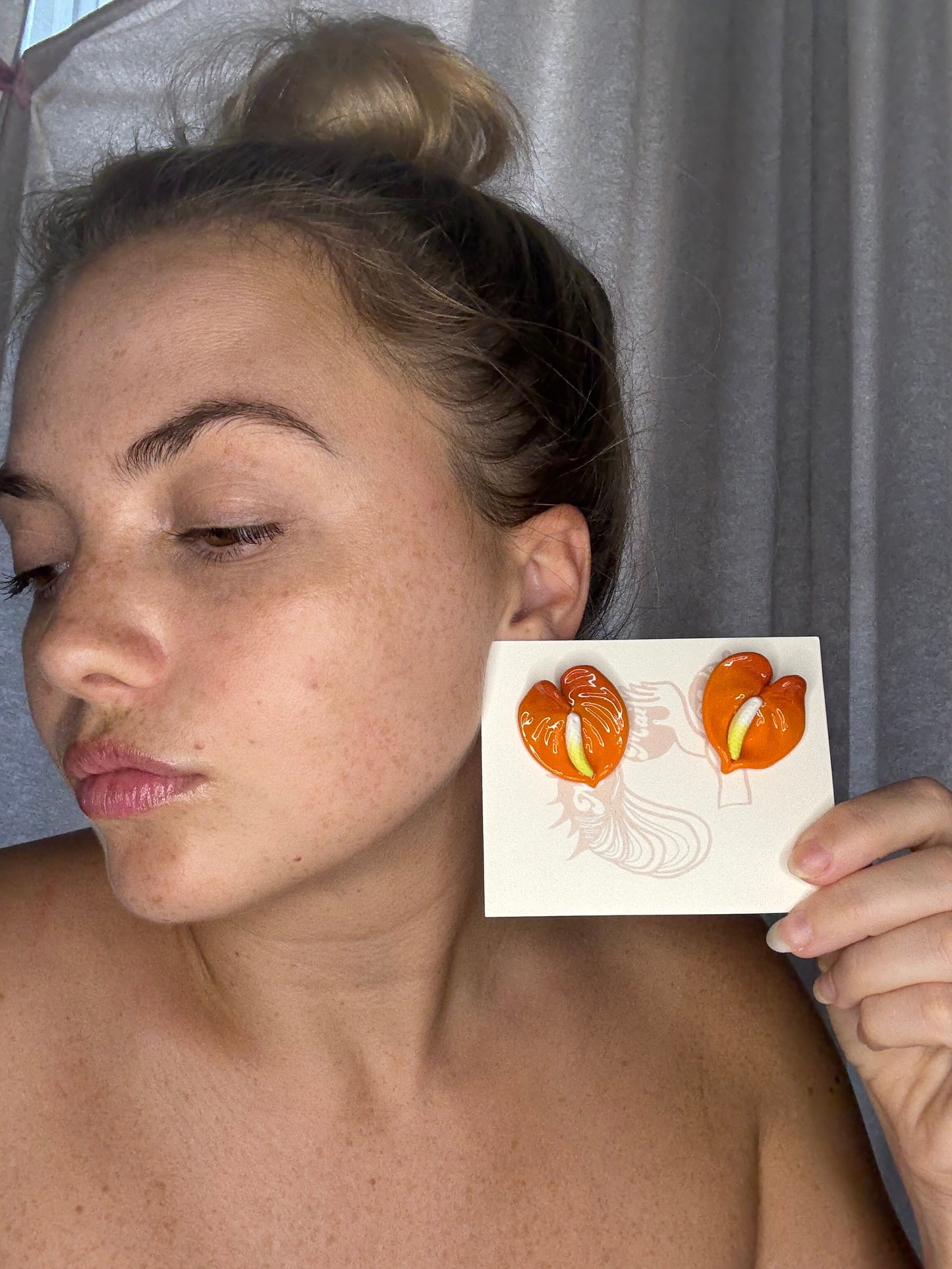 New Small Anthurium Studs