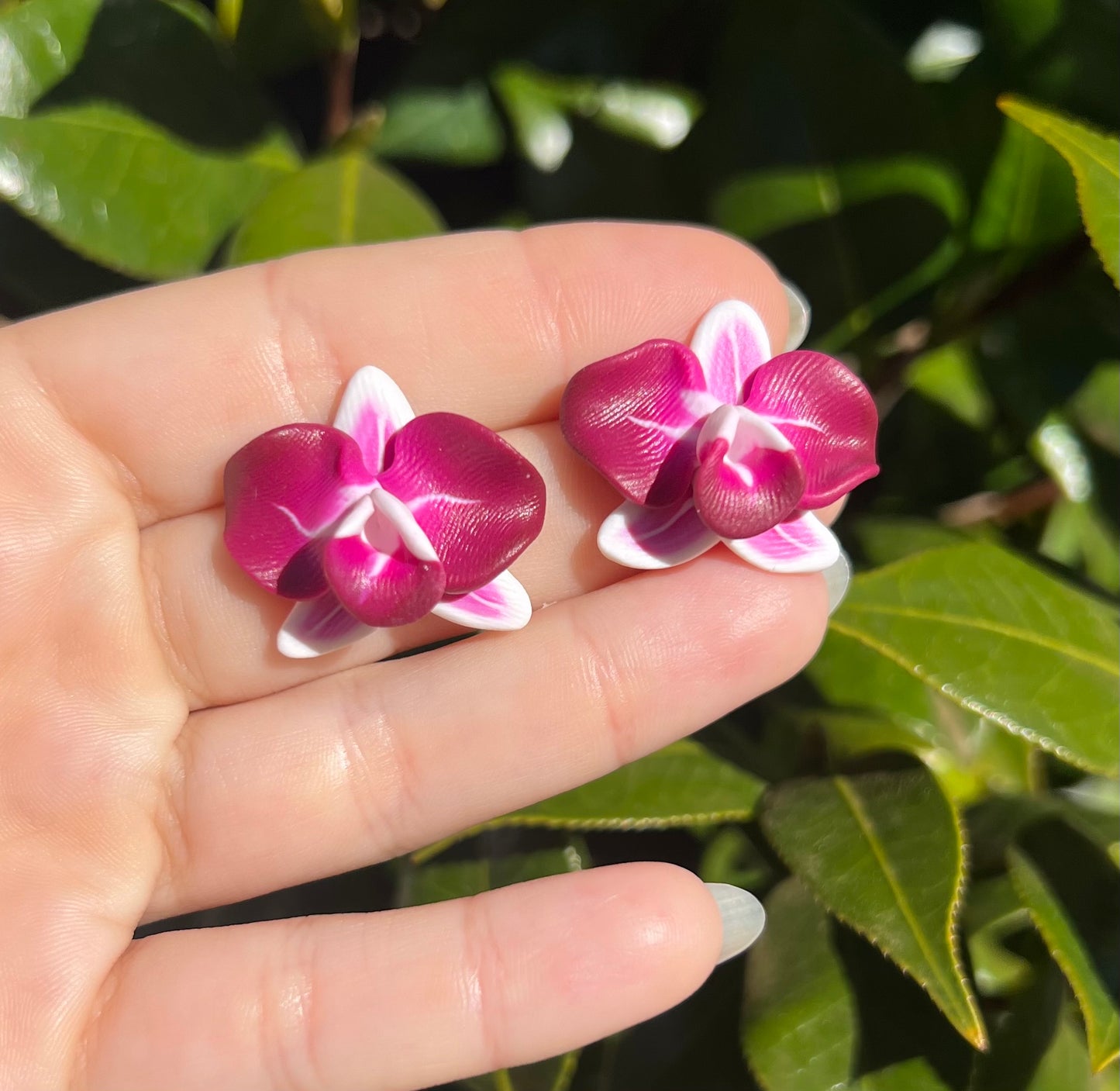 Mini Stud Purple Orchid