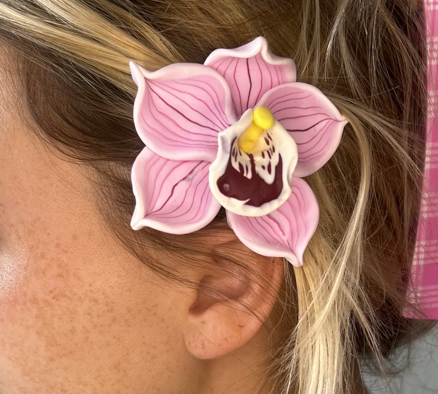 Orchid Hair Clips