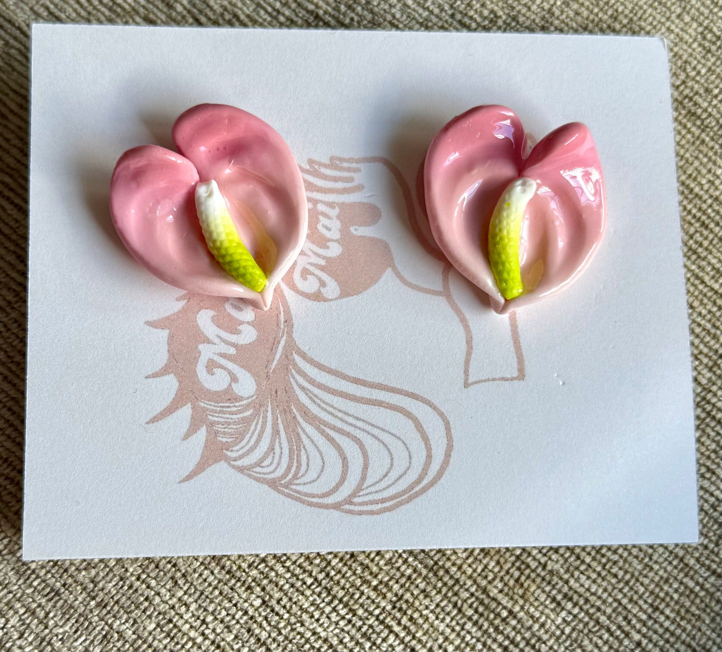 New Small Anthurium Studs