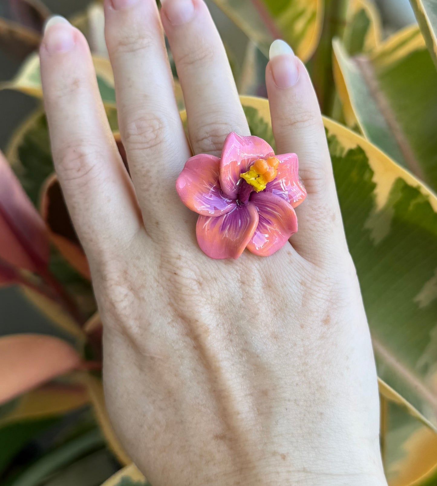 Hau & Hibiscus Rings