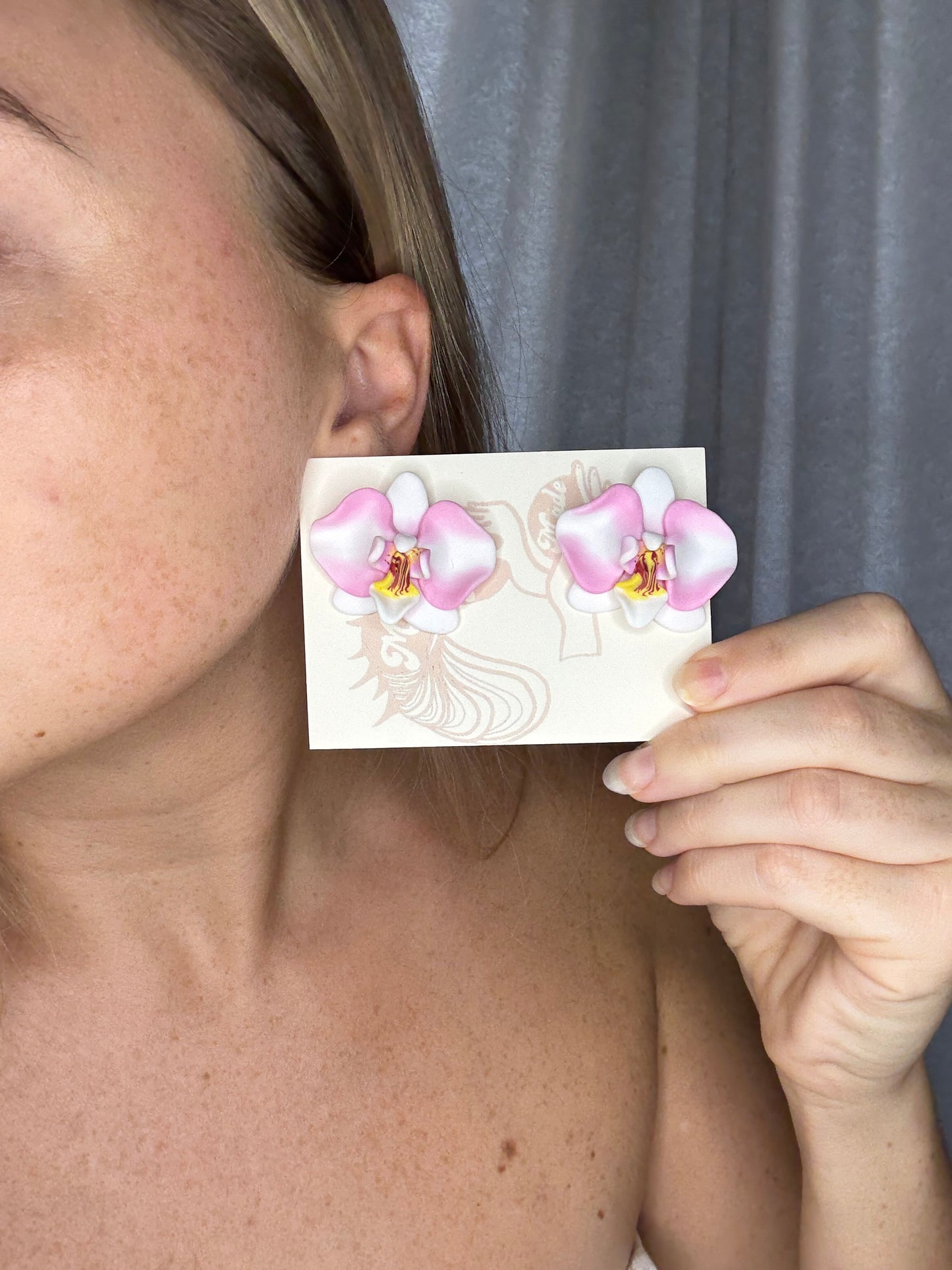 New Orchid Stud Earrings