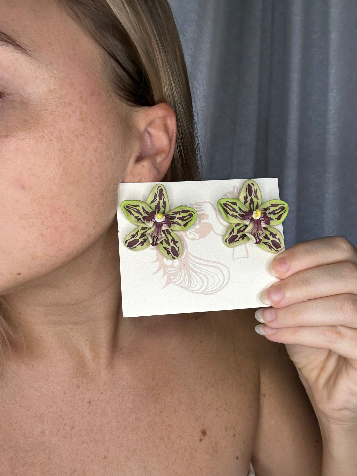 New Orchid Stud Earrings