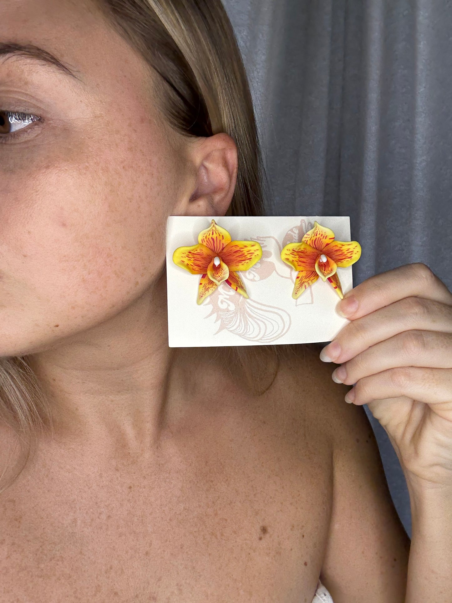 New Orchid Stud Earrings