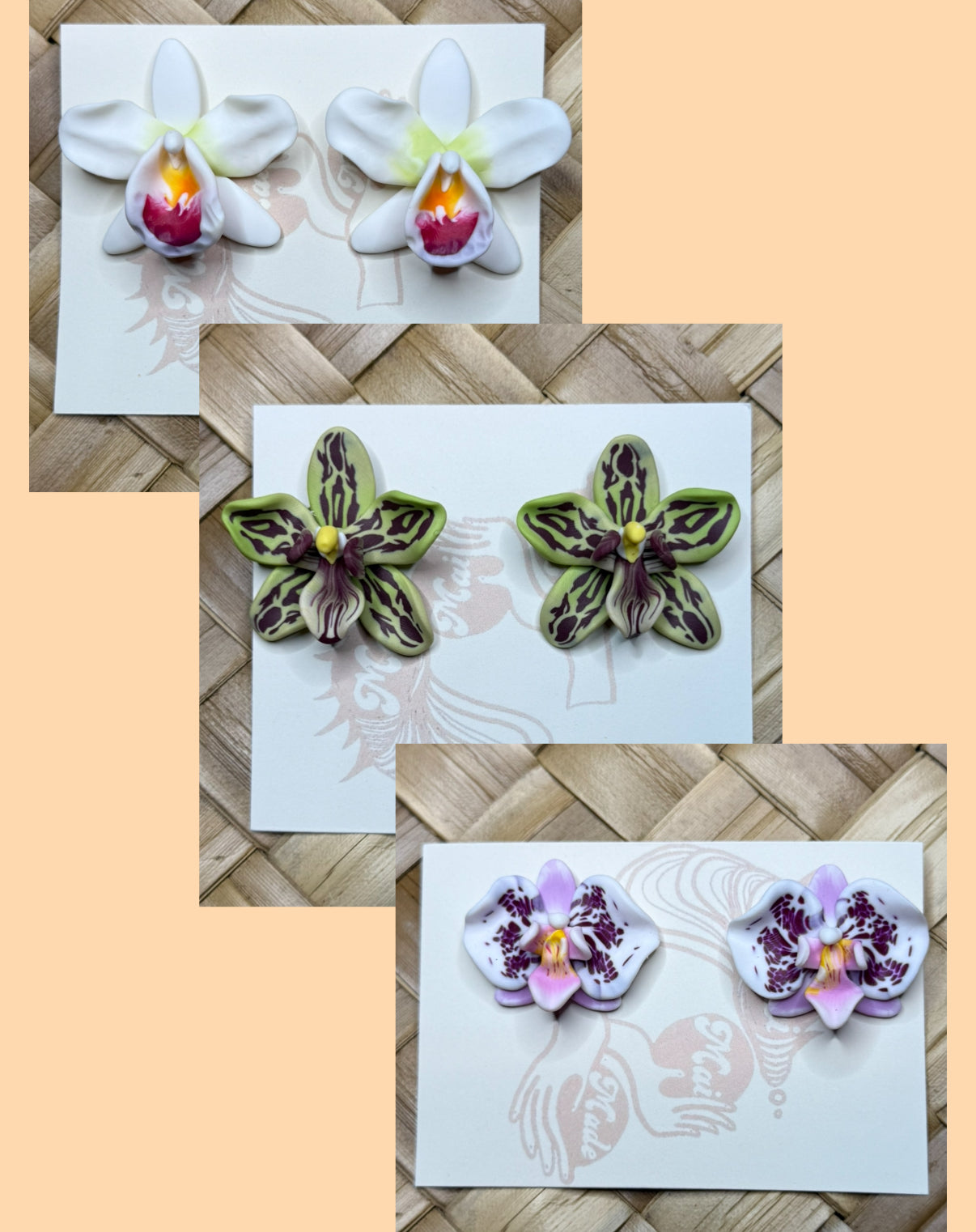 New Orchid Stud Earrings