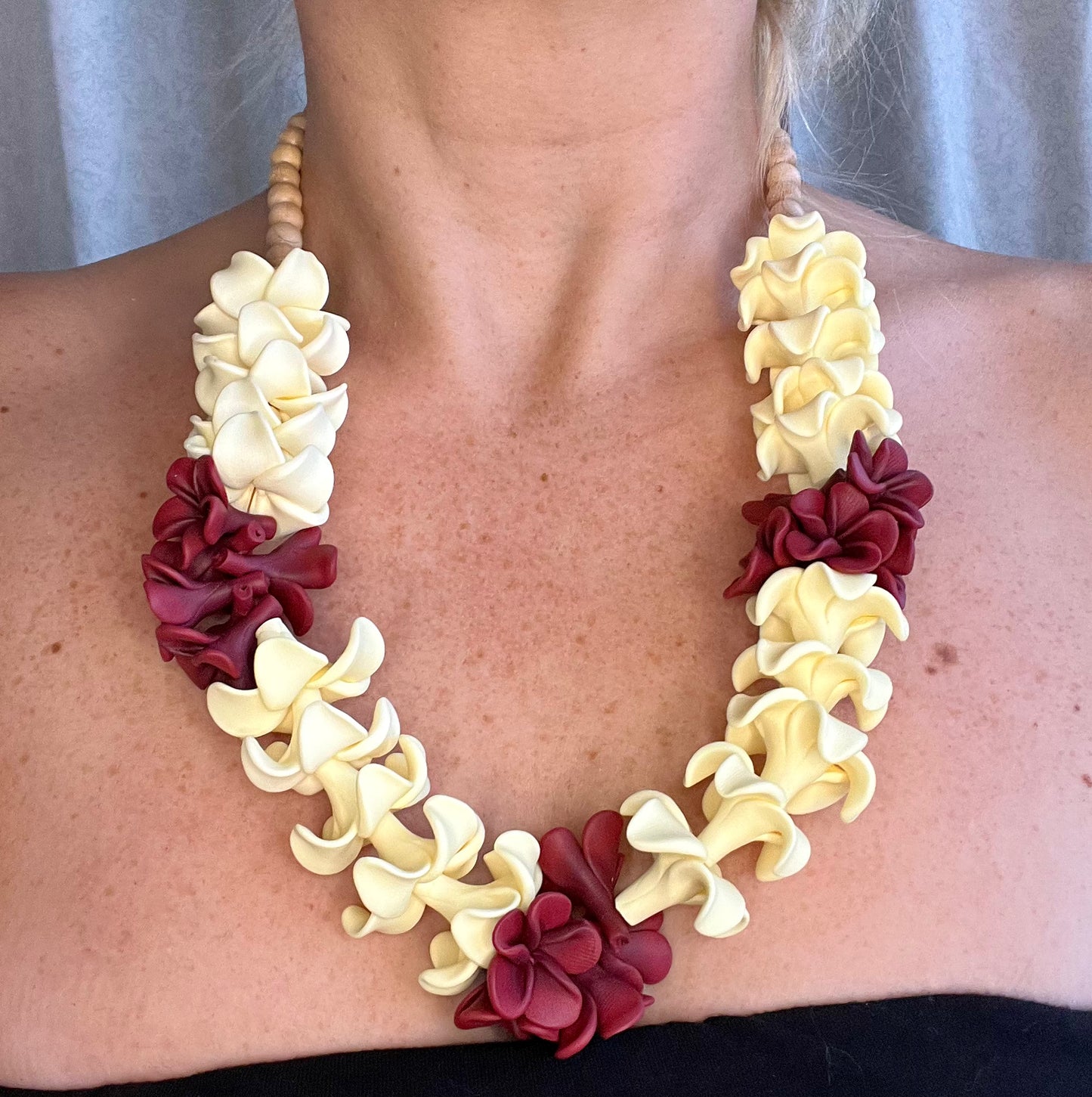 Pua Keni Keni & Plumeria Lei Necklace
