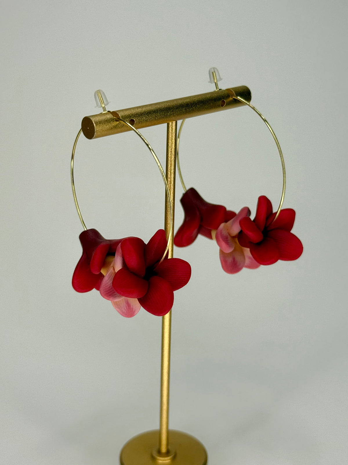 Plumeria Hoops