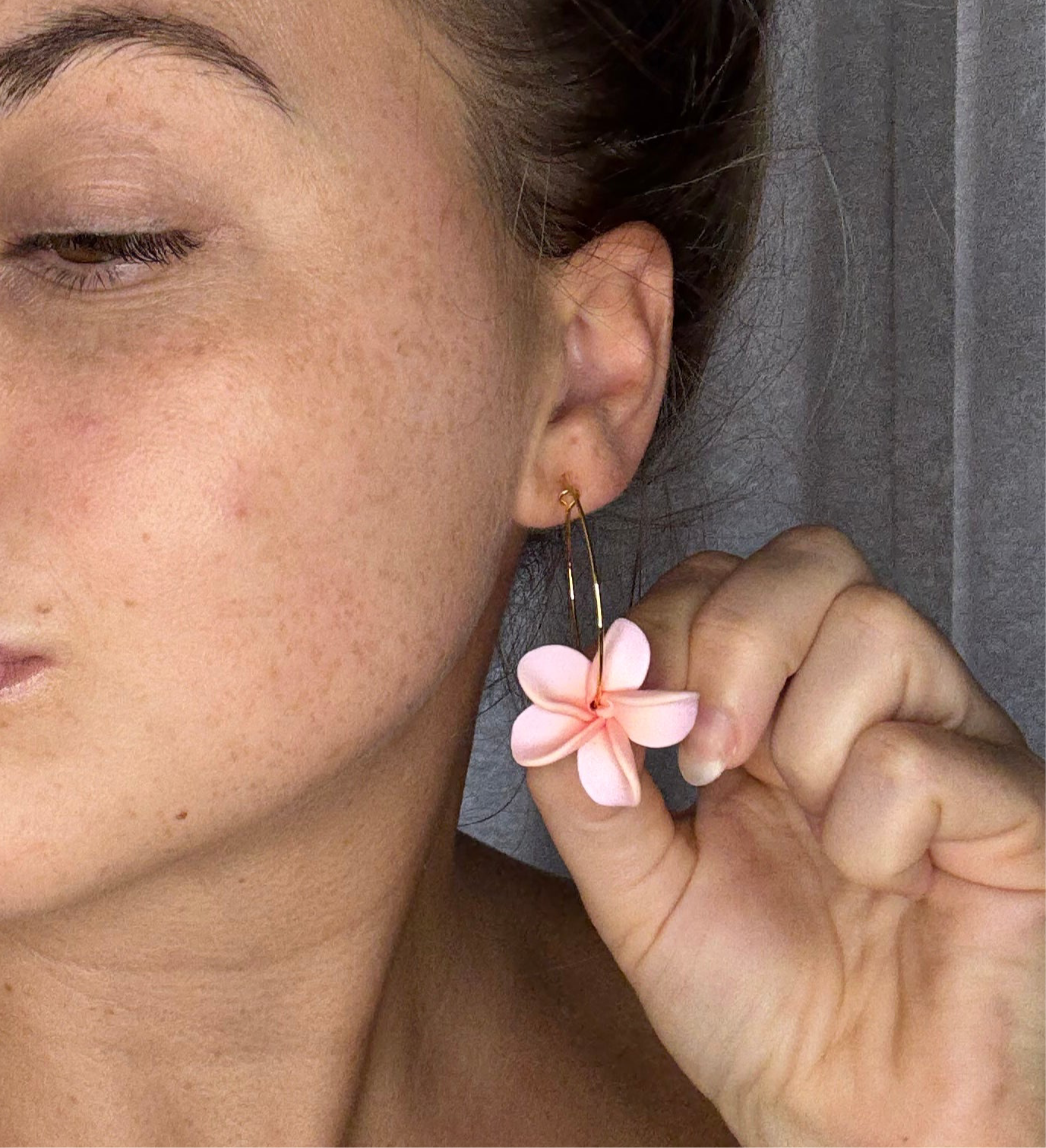 Plumeria Hoops