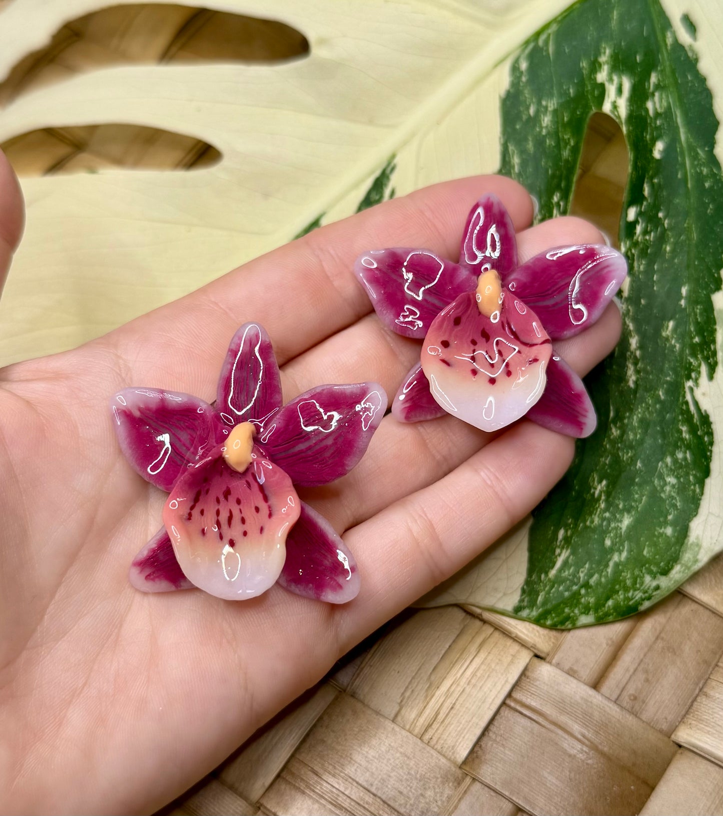 Orchid Studs