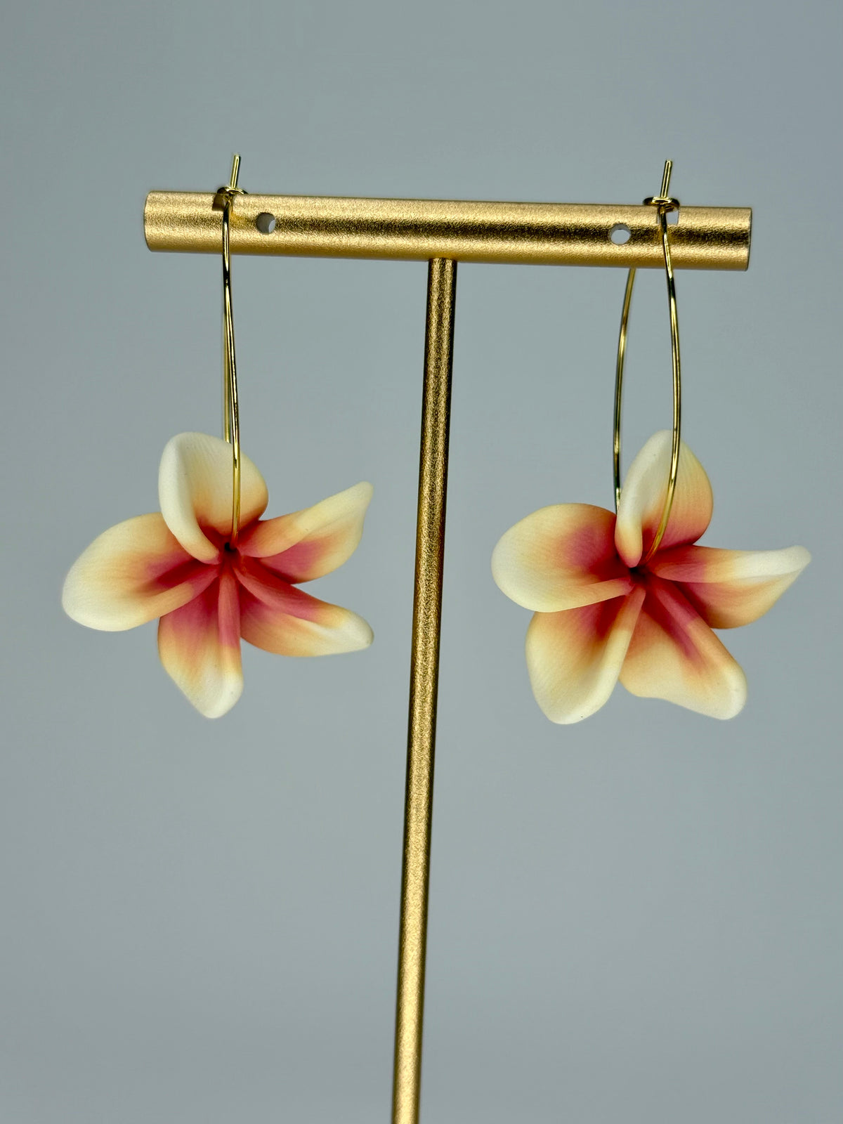 Plumeria Hoops