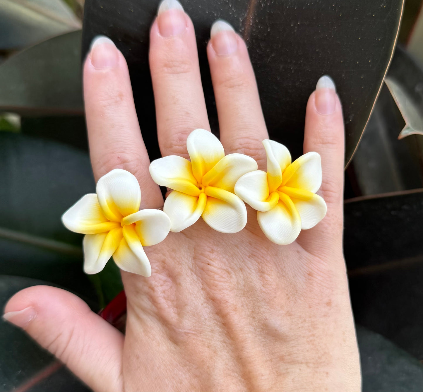 Plumeria Rings