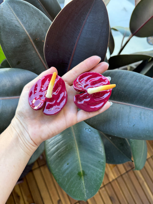Anthurium Hair Clips & Picks