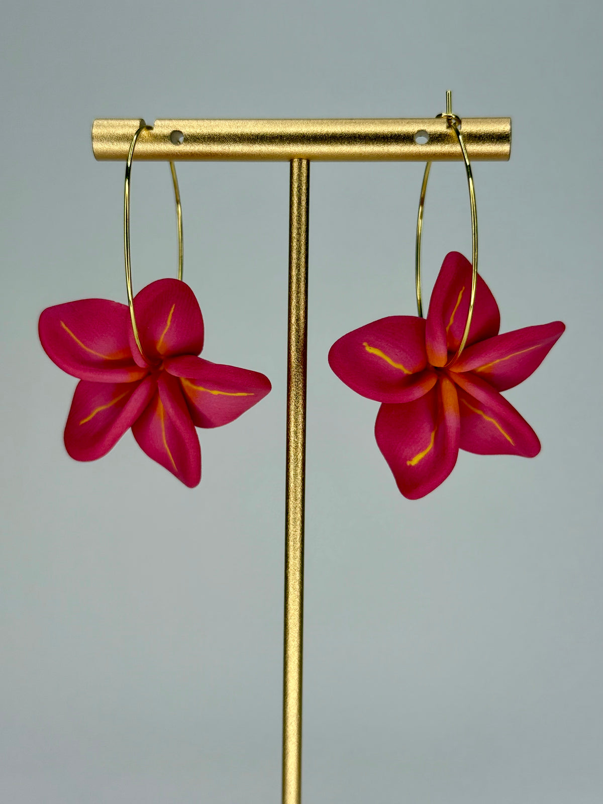 Plumeria Hoops