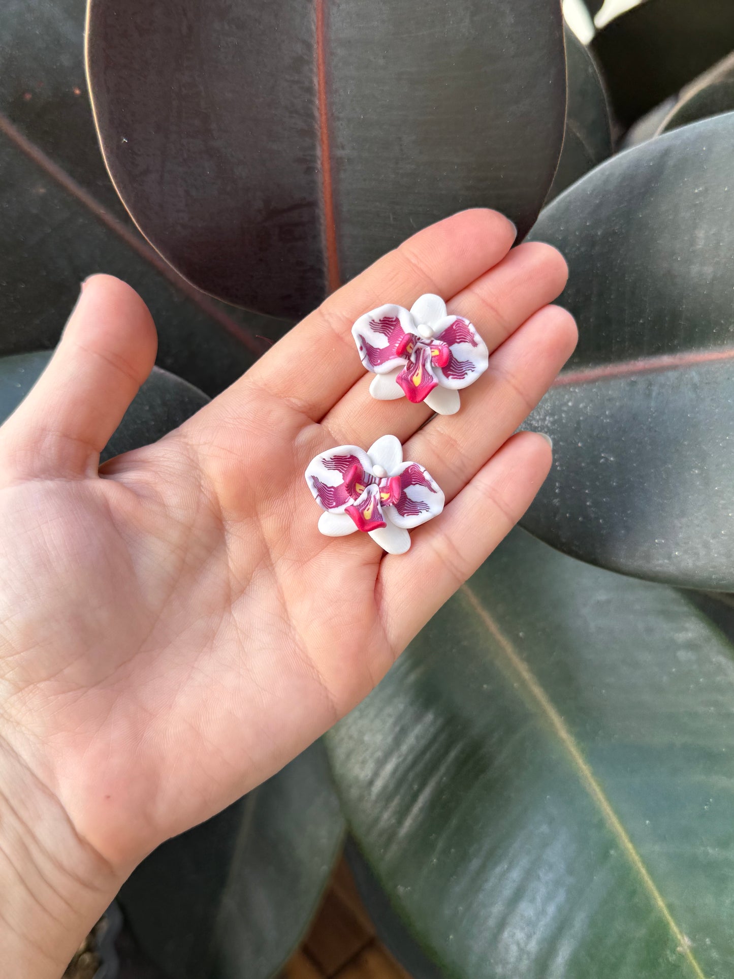 New Orchid Stud Earrings