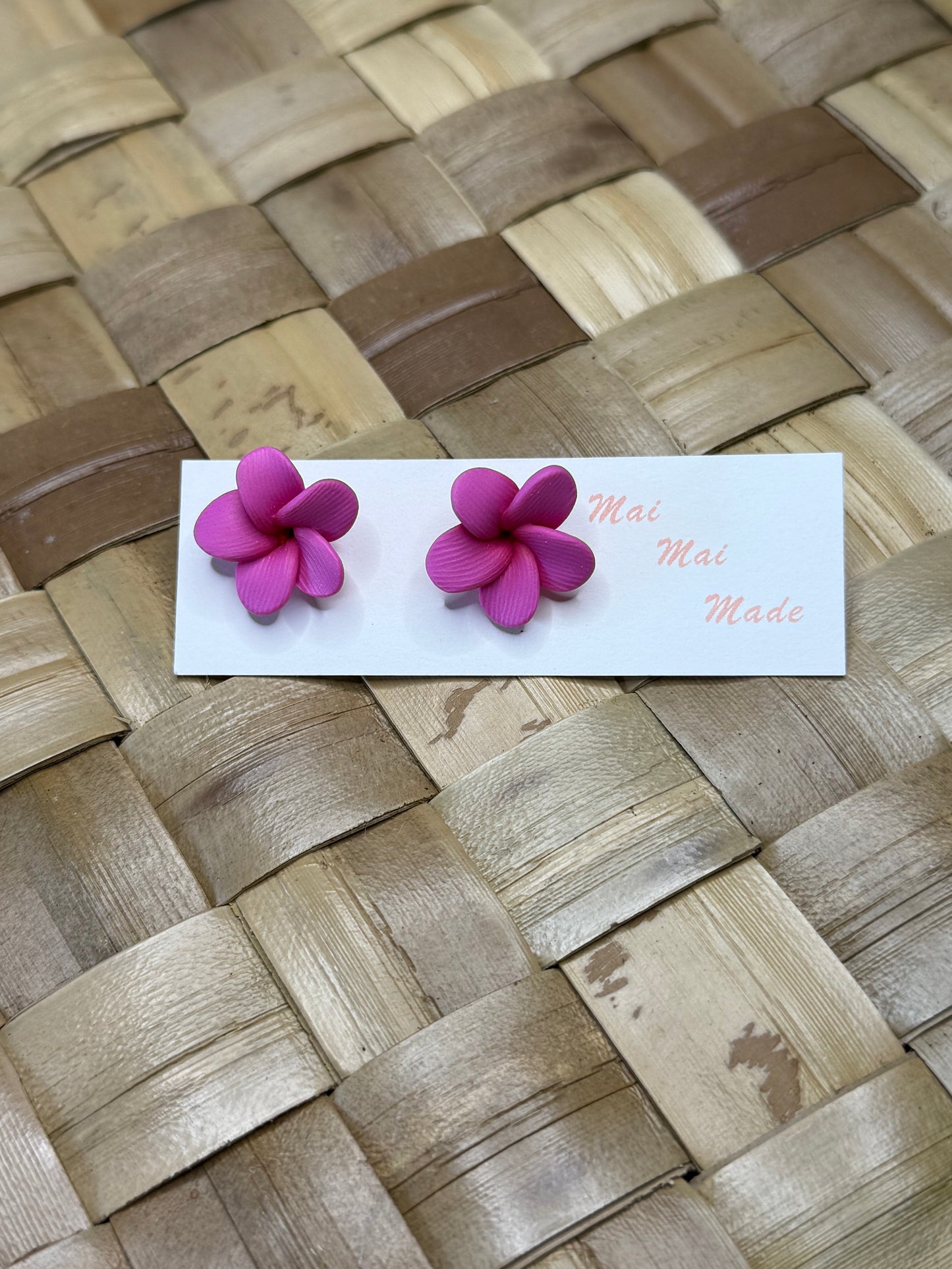 Mini Plumeria Studs
