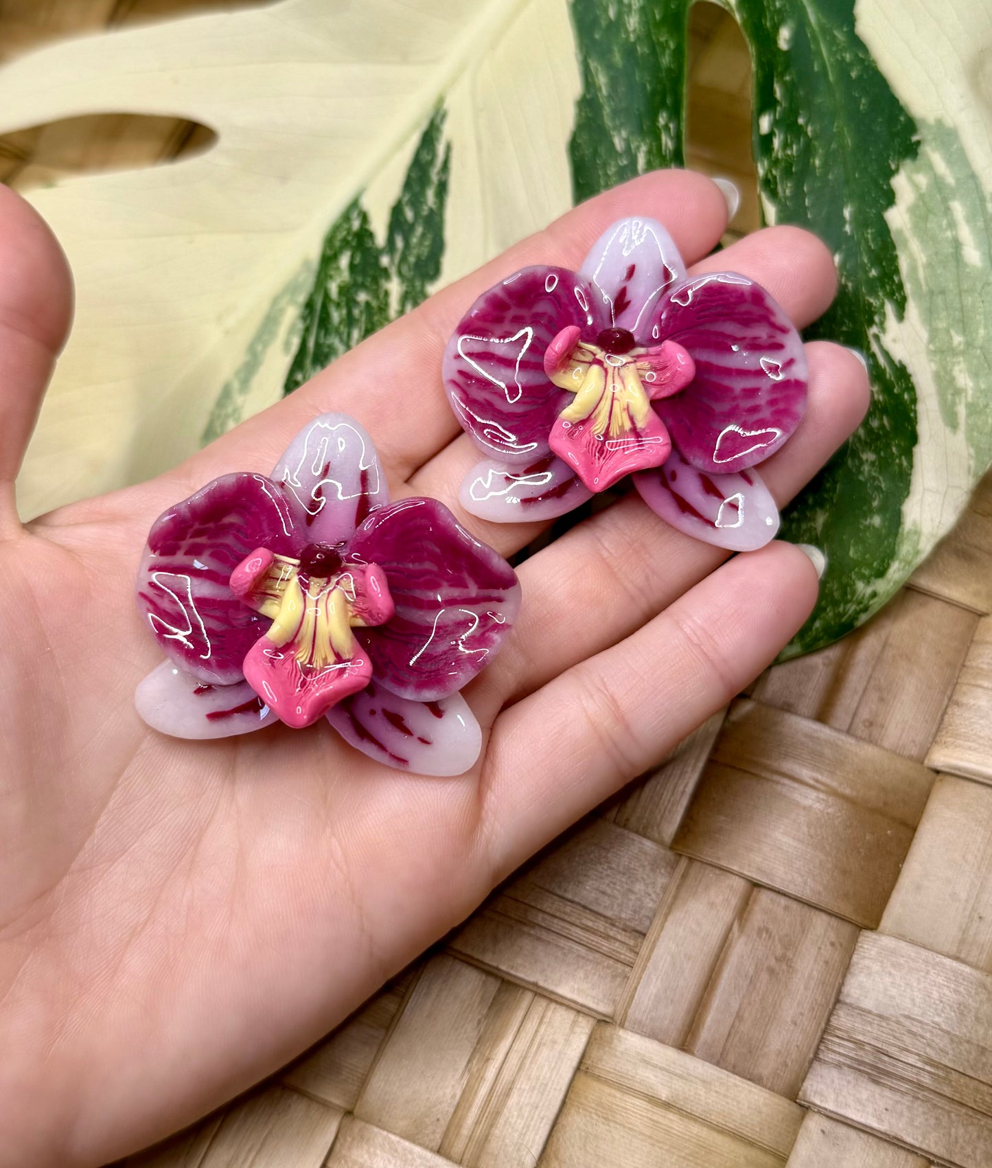 Orchid Studs