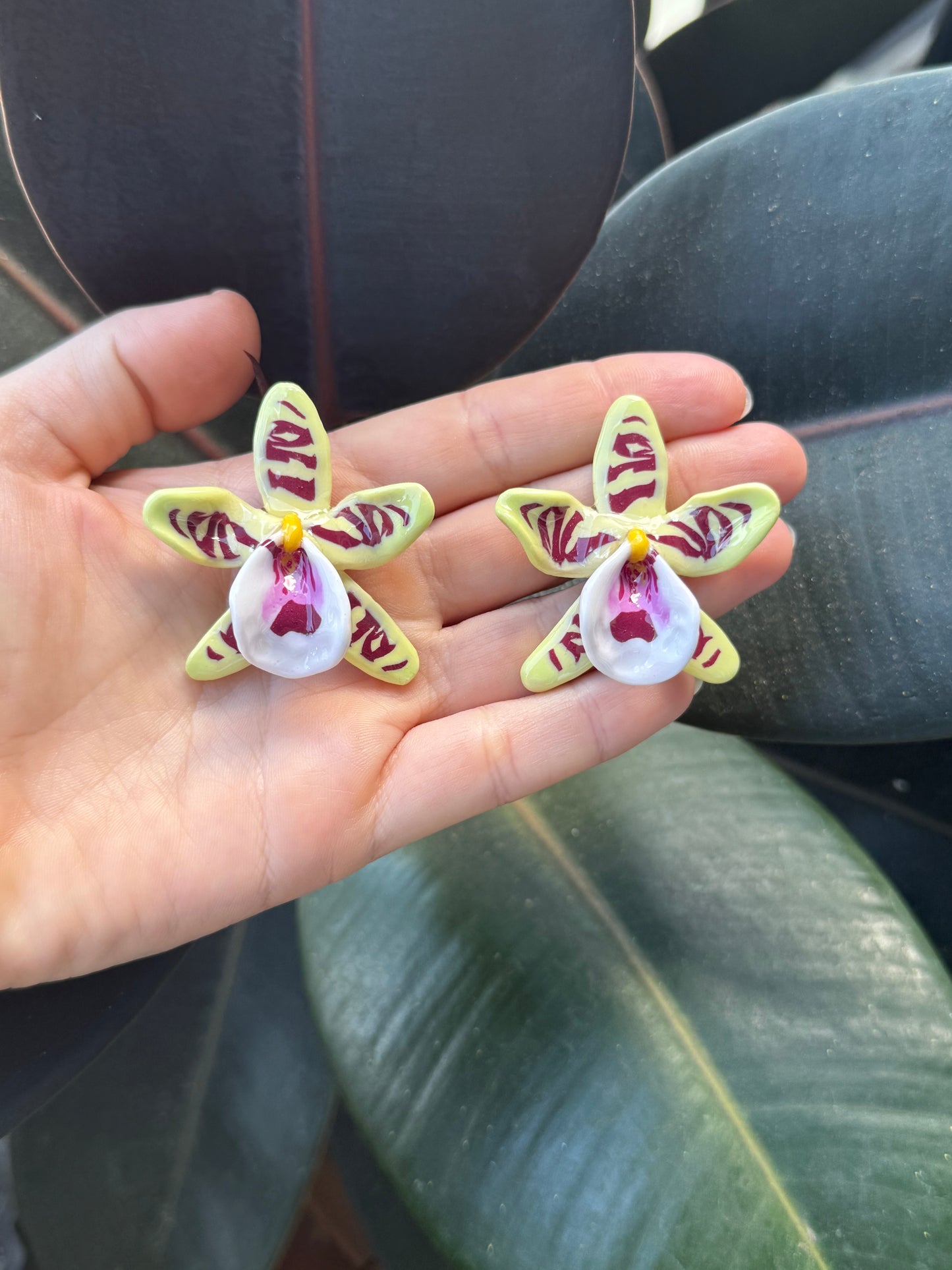 New Orchid Stud Earrings