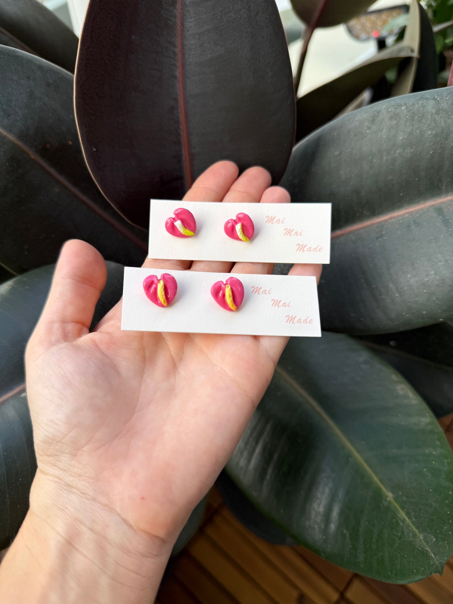 New Mini Anthurium Studs