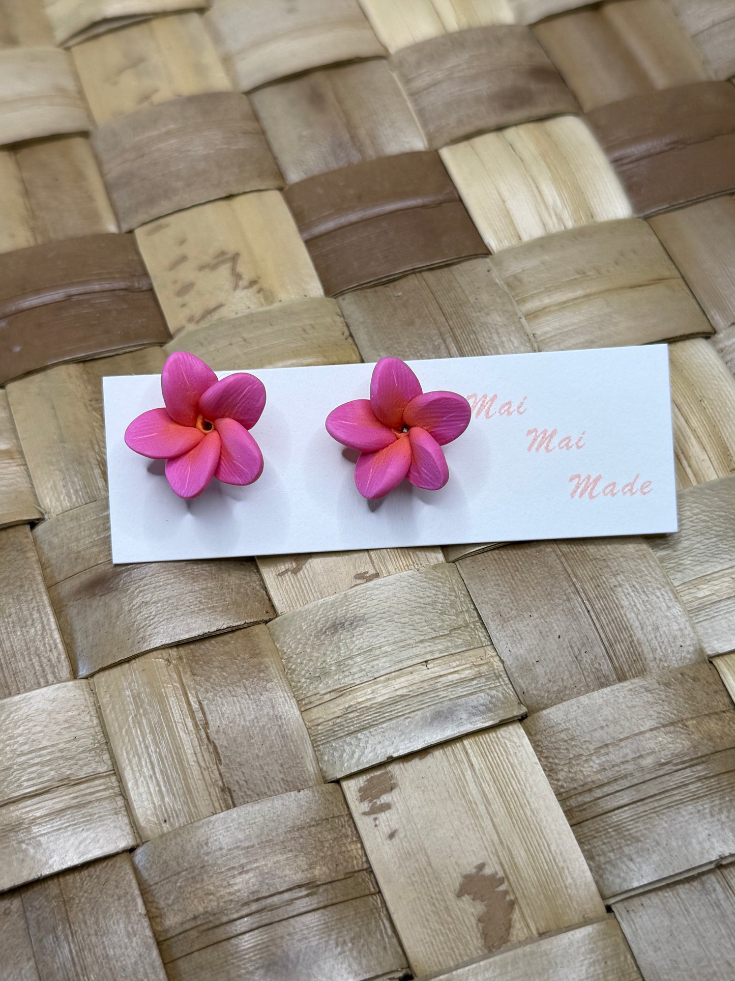 Mini Plumeria Studs