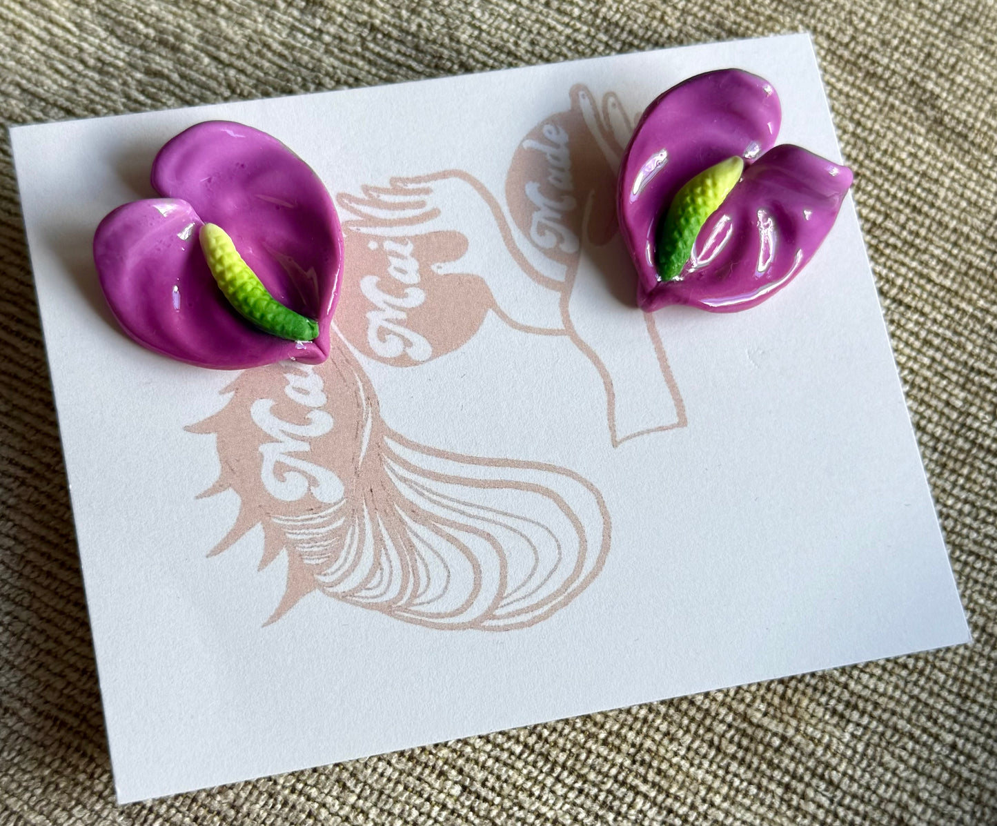 New Small Anthurium Studs