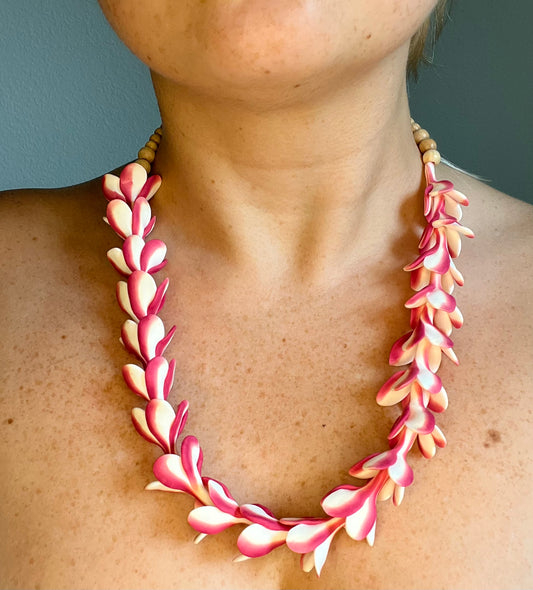Candy Plumeria Lei Necklace